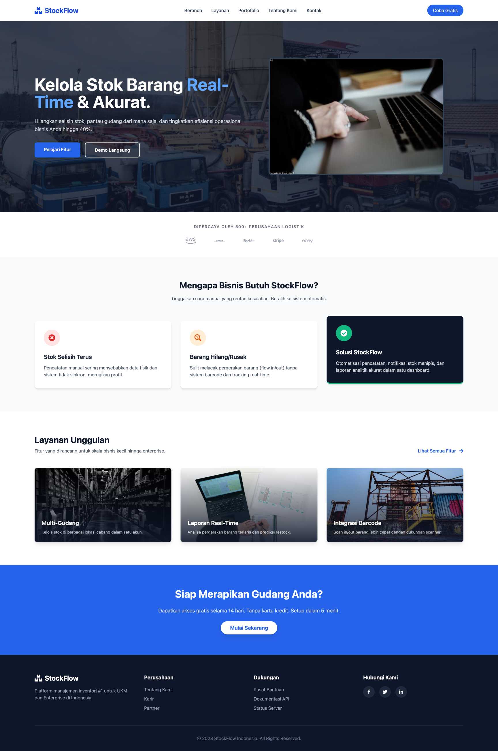 SaaS Manajemen Inventori | Home