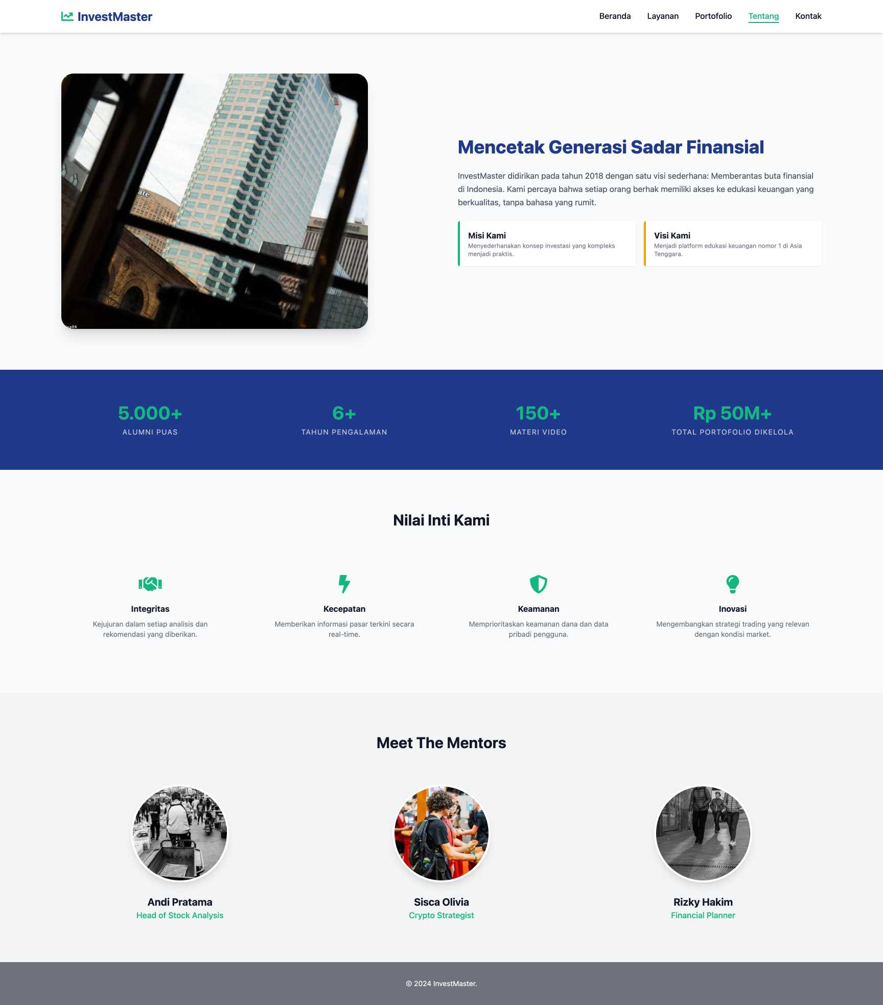 Kelas Investasi Saham & Crypto | About