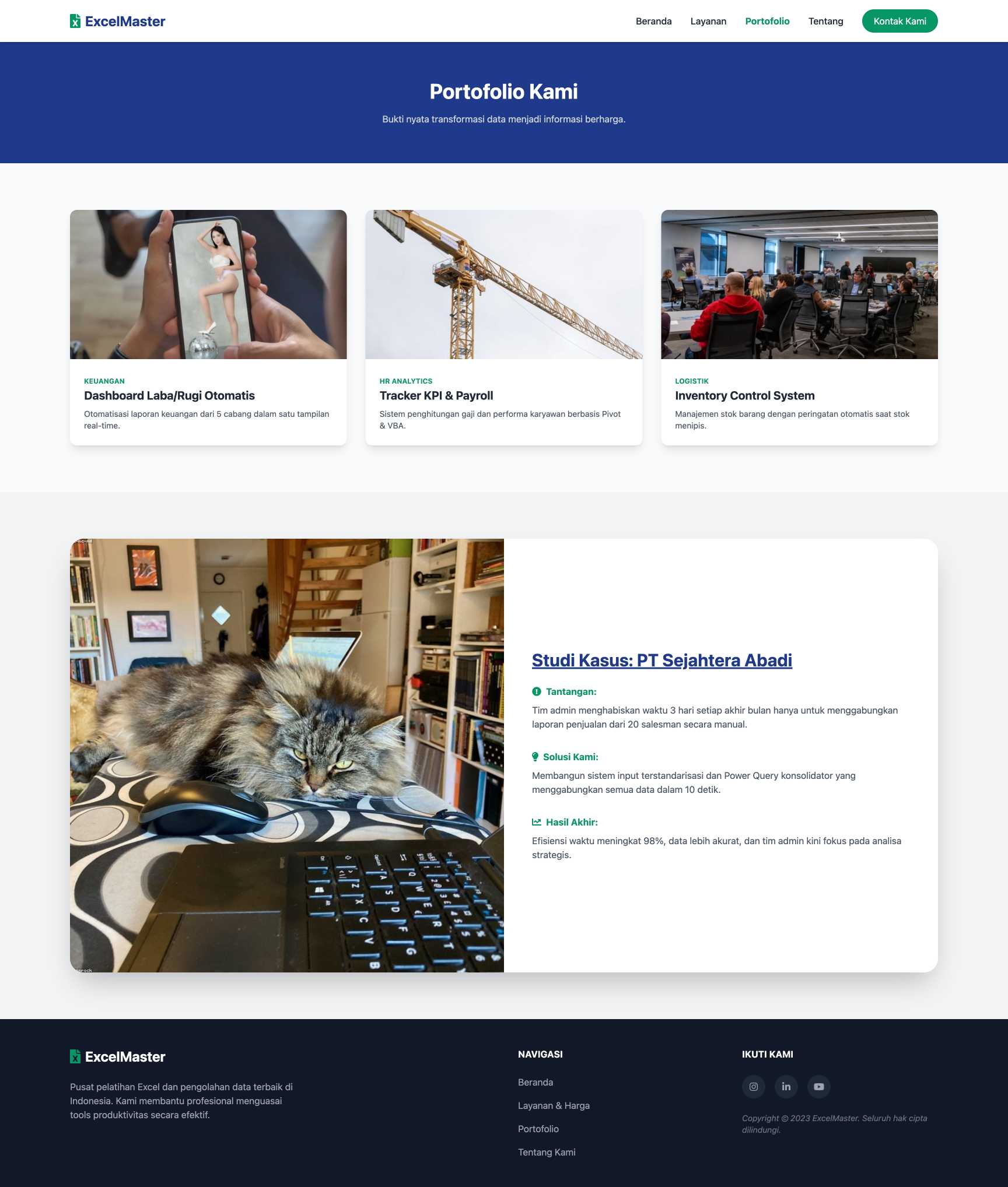 Kursus Excel & Olah Data | Portfolio