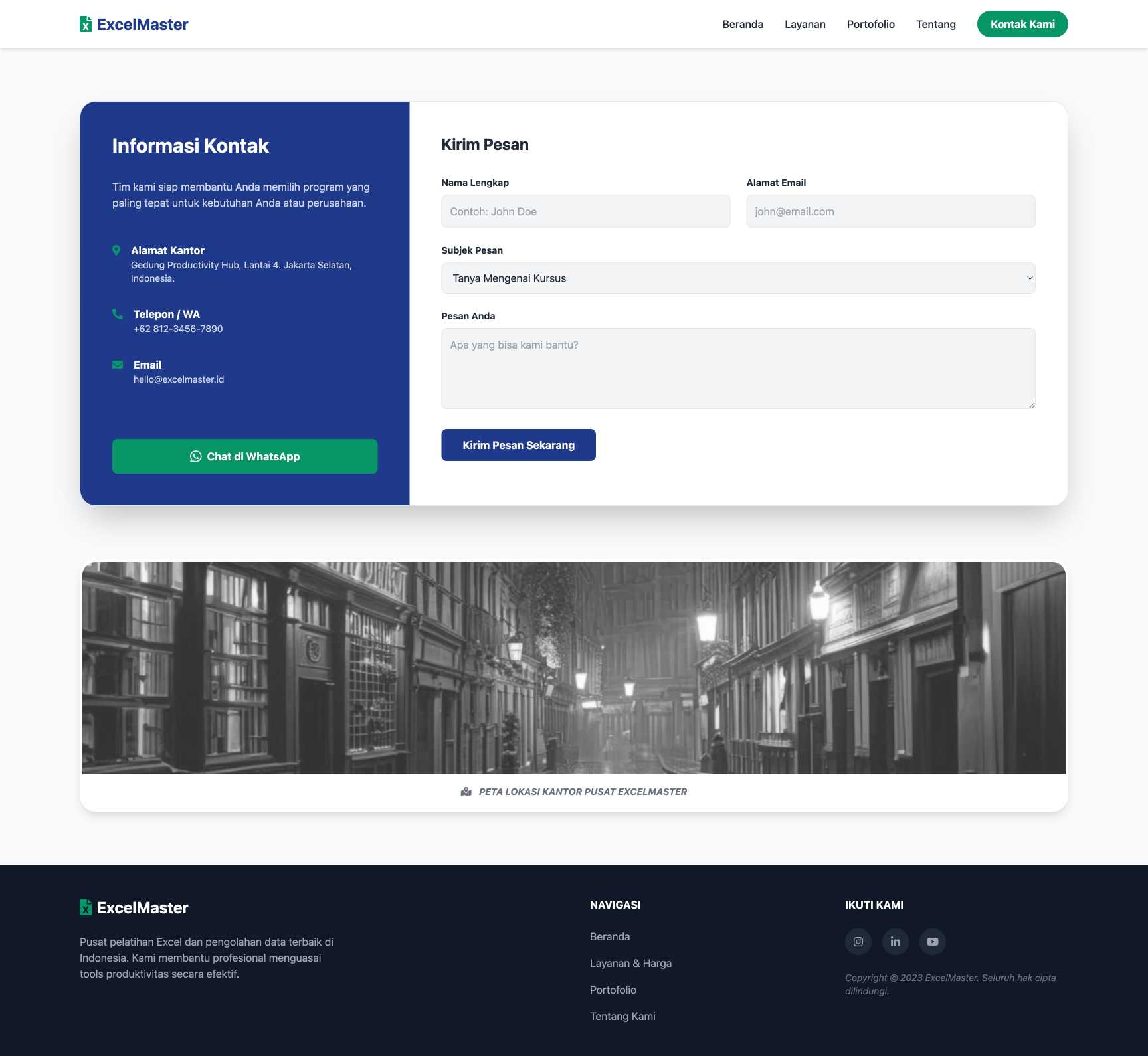 Kursus Excel & Olah Data | Contact