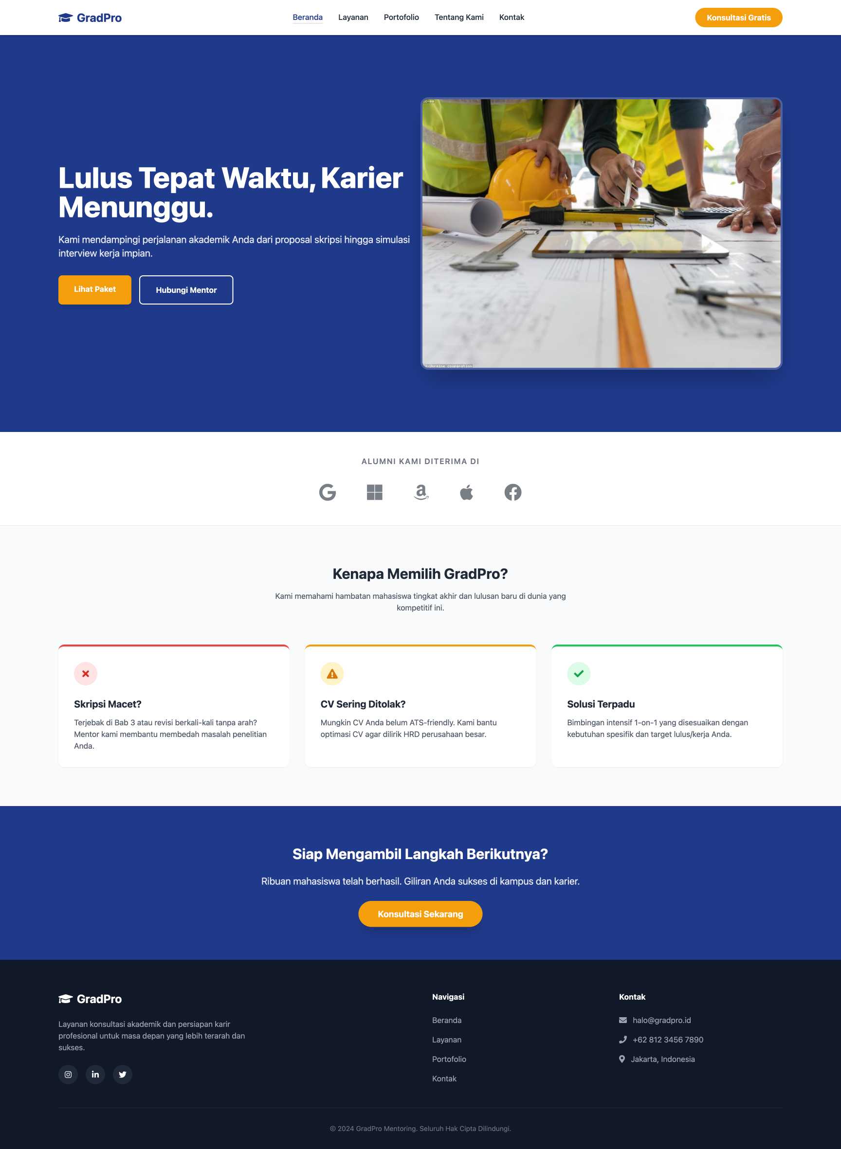 Bimbingan Skripsi & Karir | Home