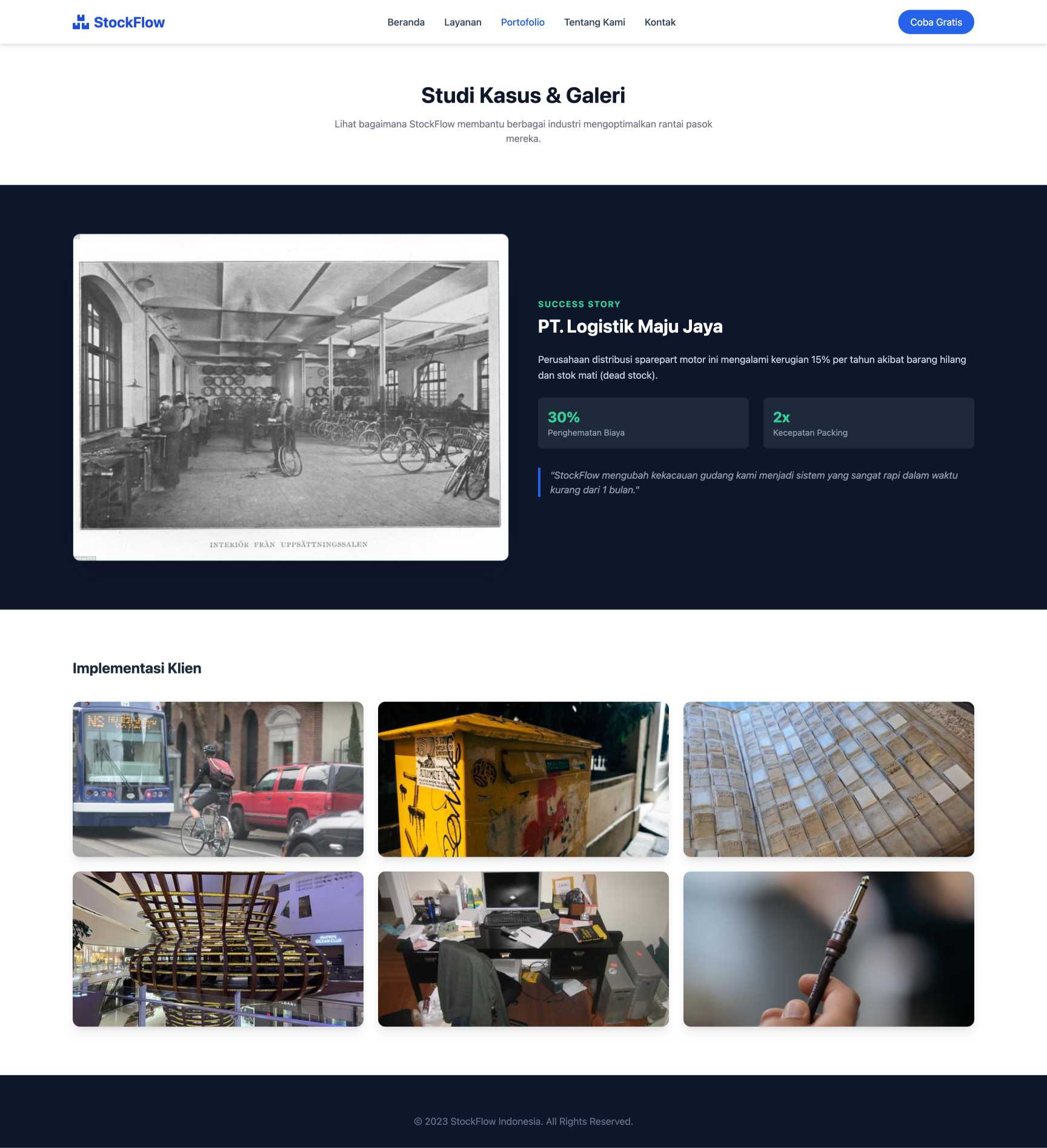 SaaS Manajemen Inventori | Portfolio
