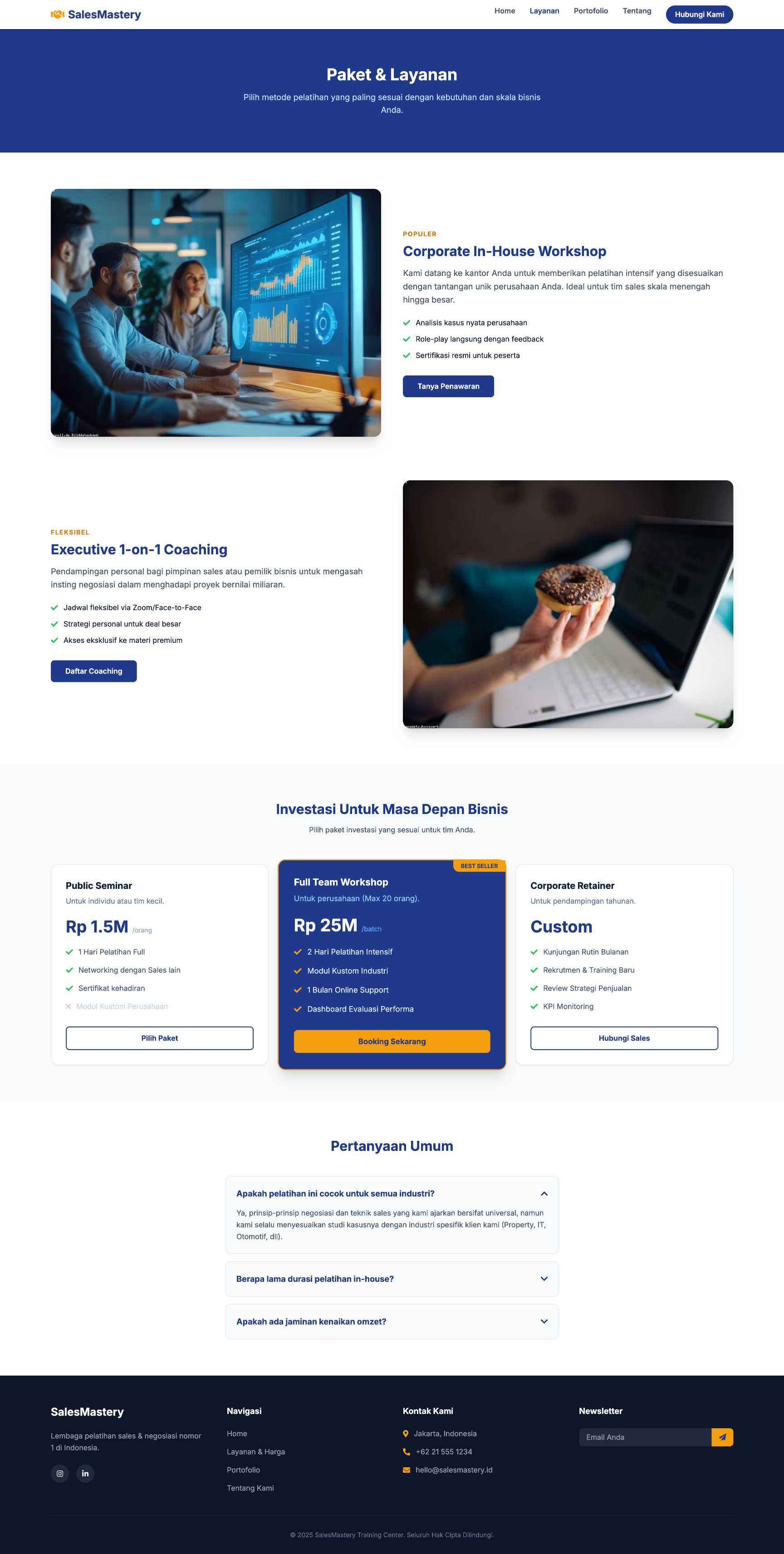 Pelatihan Sales & Negotiation | Service