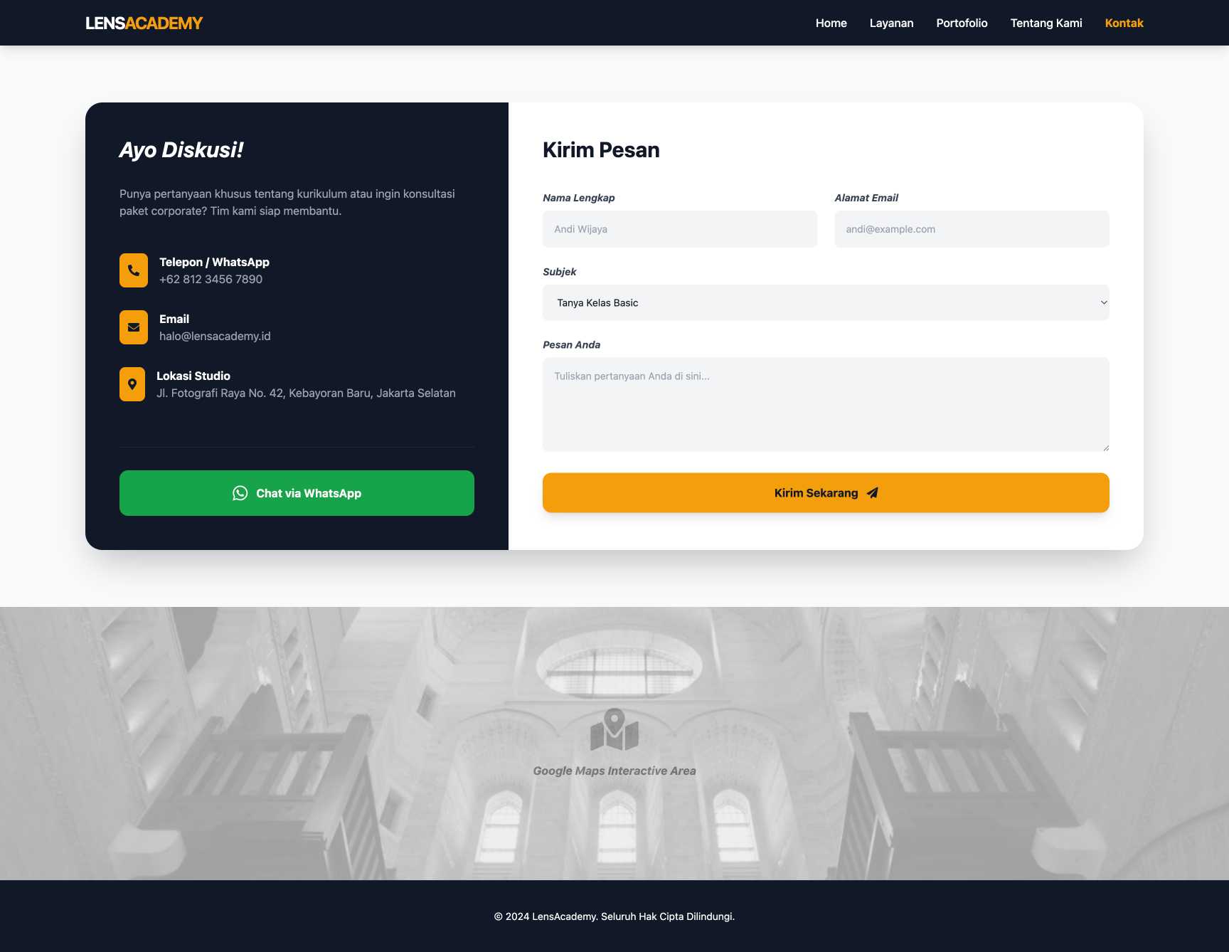 Kursus Fotografi Produk | Contact