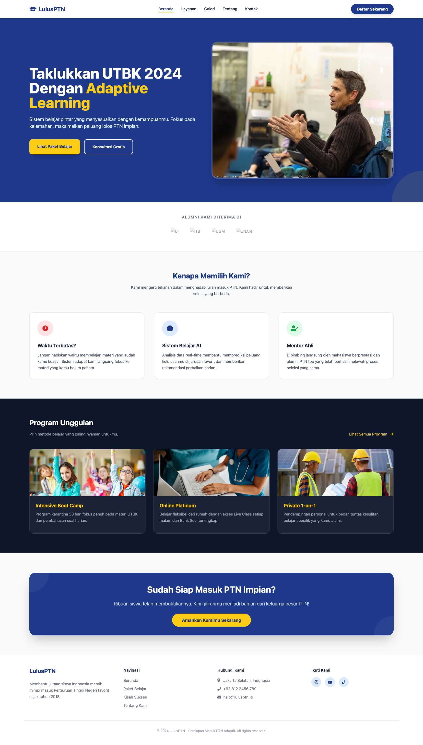 Bimbel UTBK & Ujian Mandiri | Home