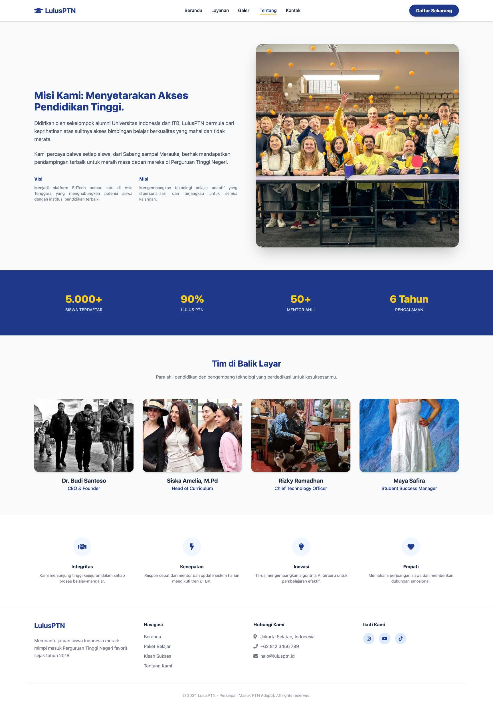 Bimbel UTBK & Ujian Mandiri | About