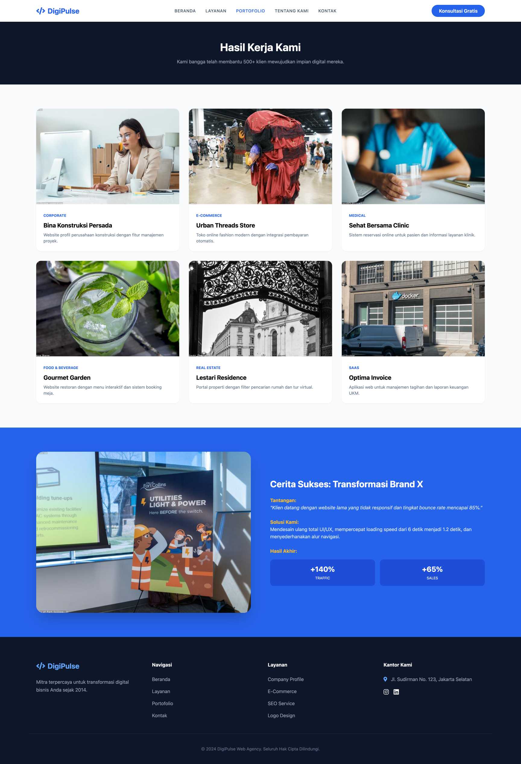 Jasa Pembuatan Website (Web Agency) | Portfolio