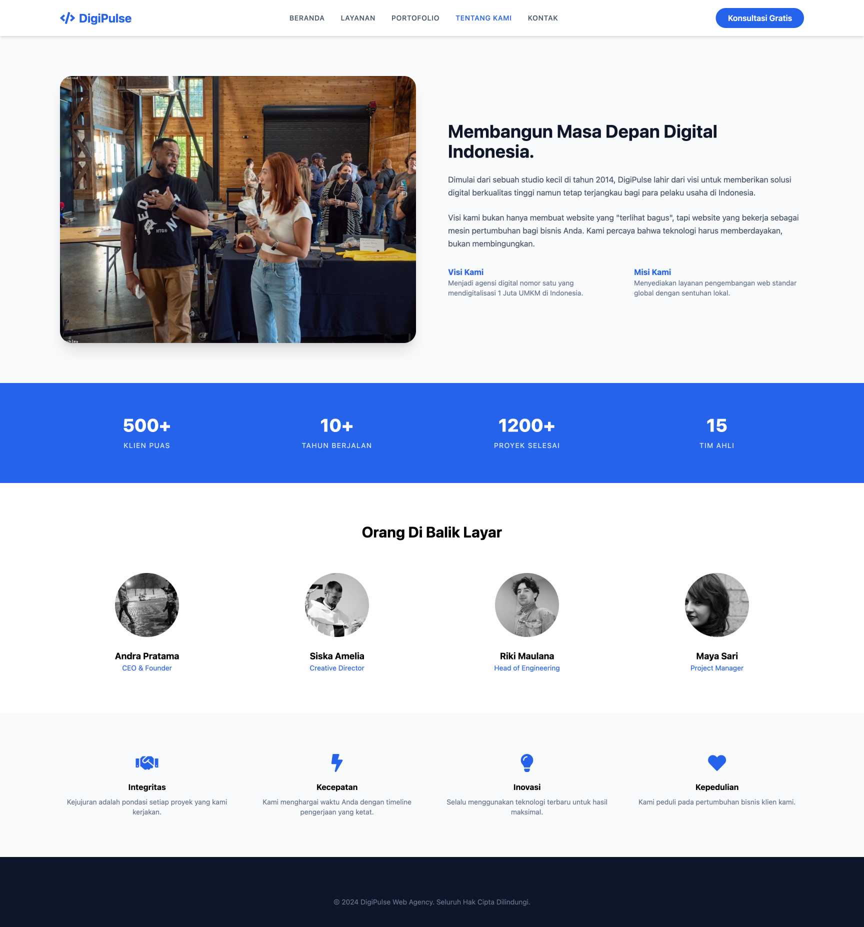 Jasa Pembuatan Website (Web Agency) | About