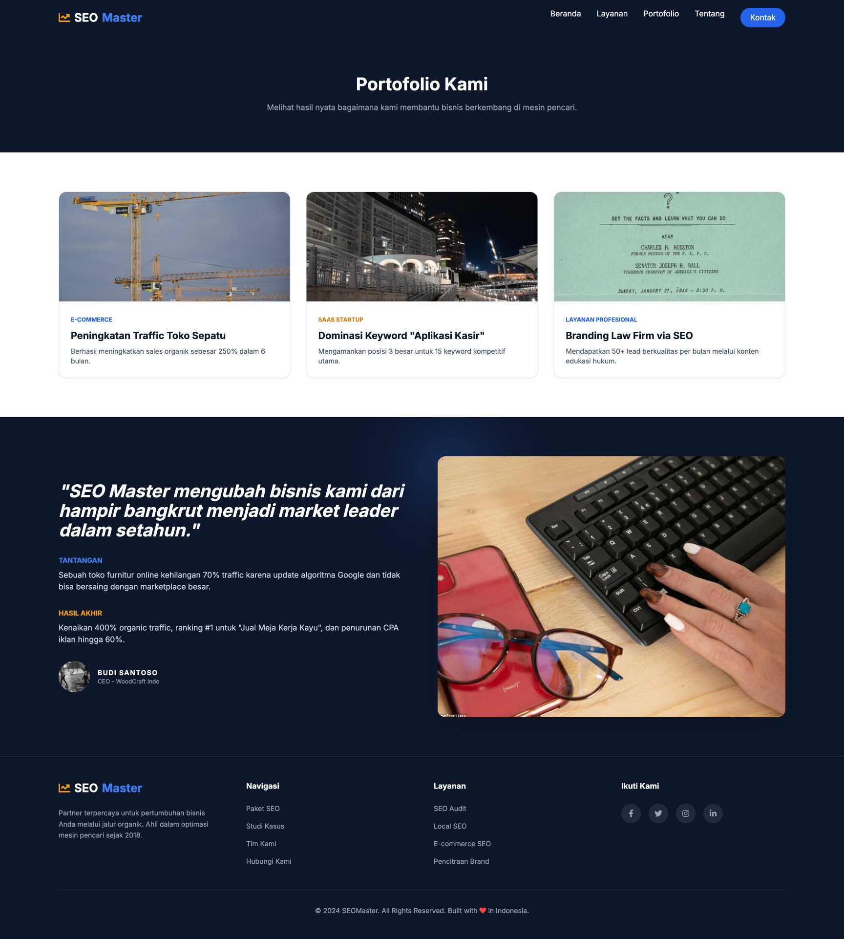 Jasa SEO Specialist | Portfolio