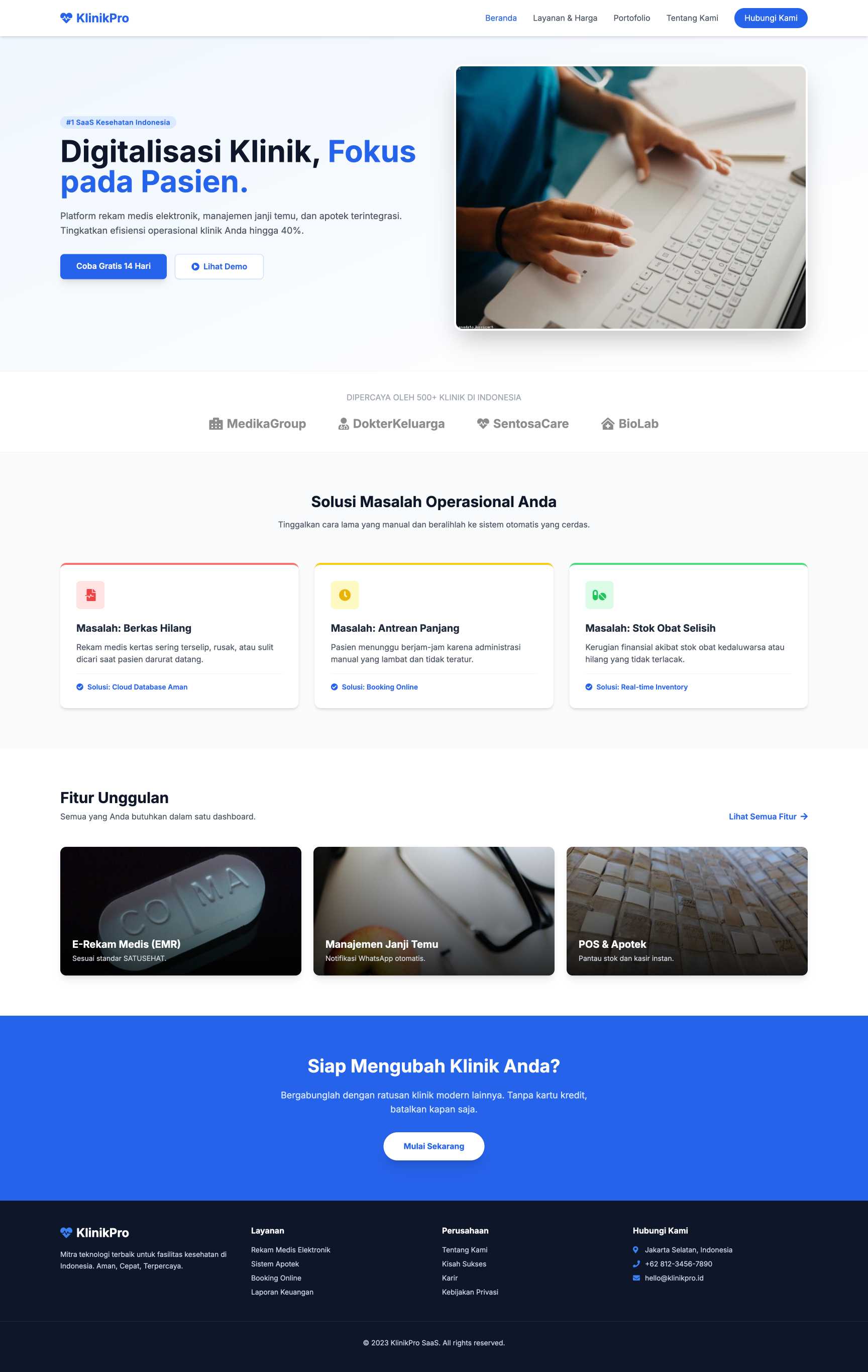 SaaS Klinik Digital | Home