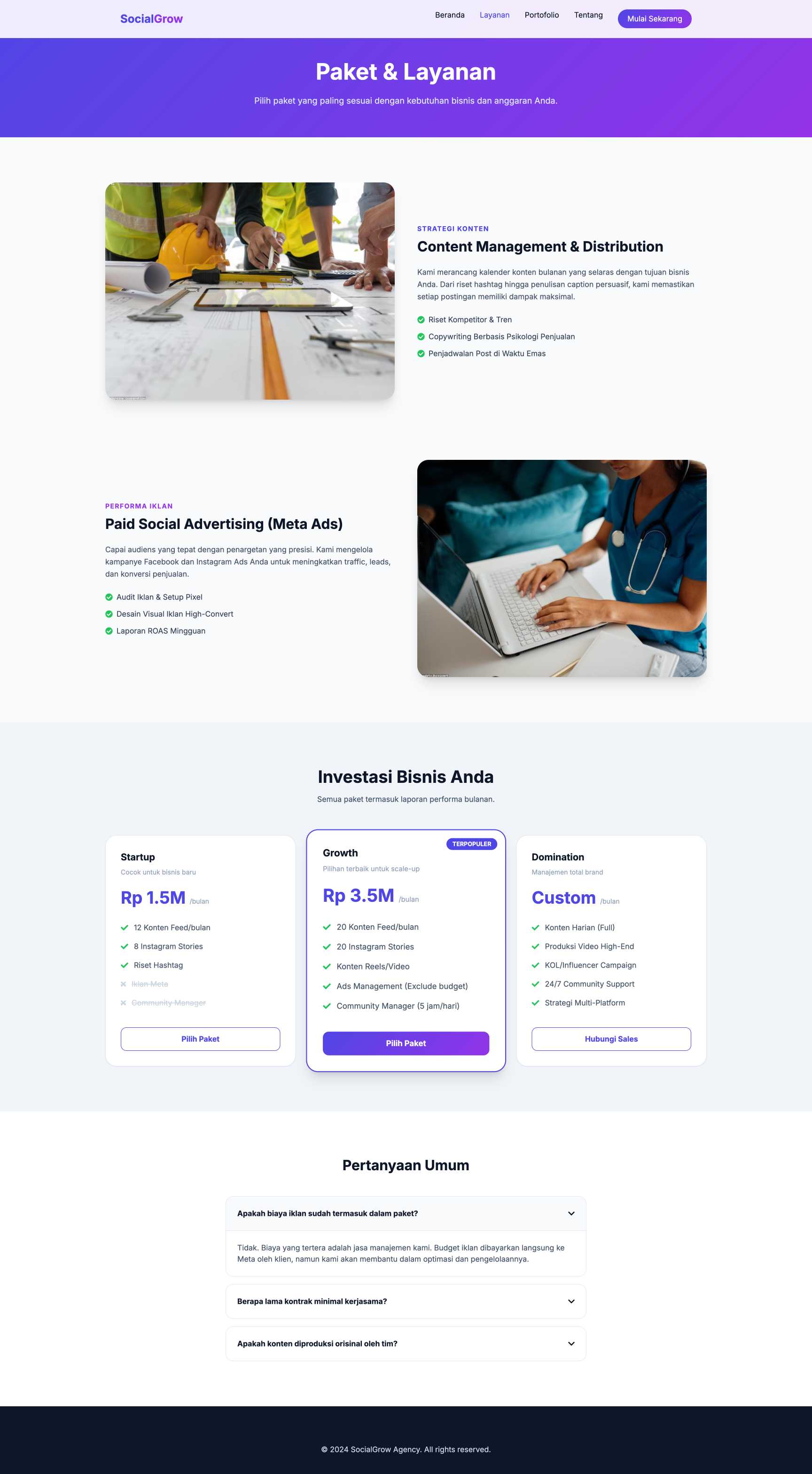 Agensi Social Media Management | Service
