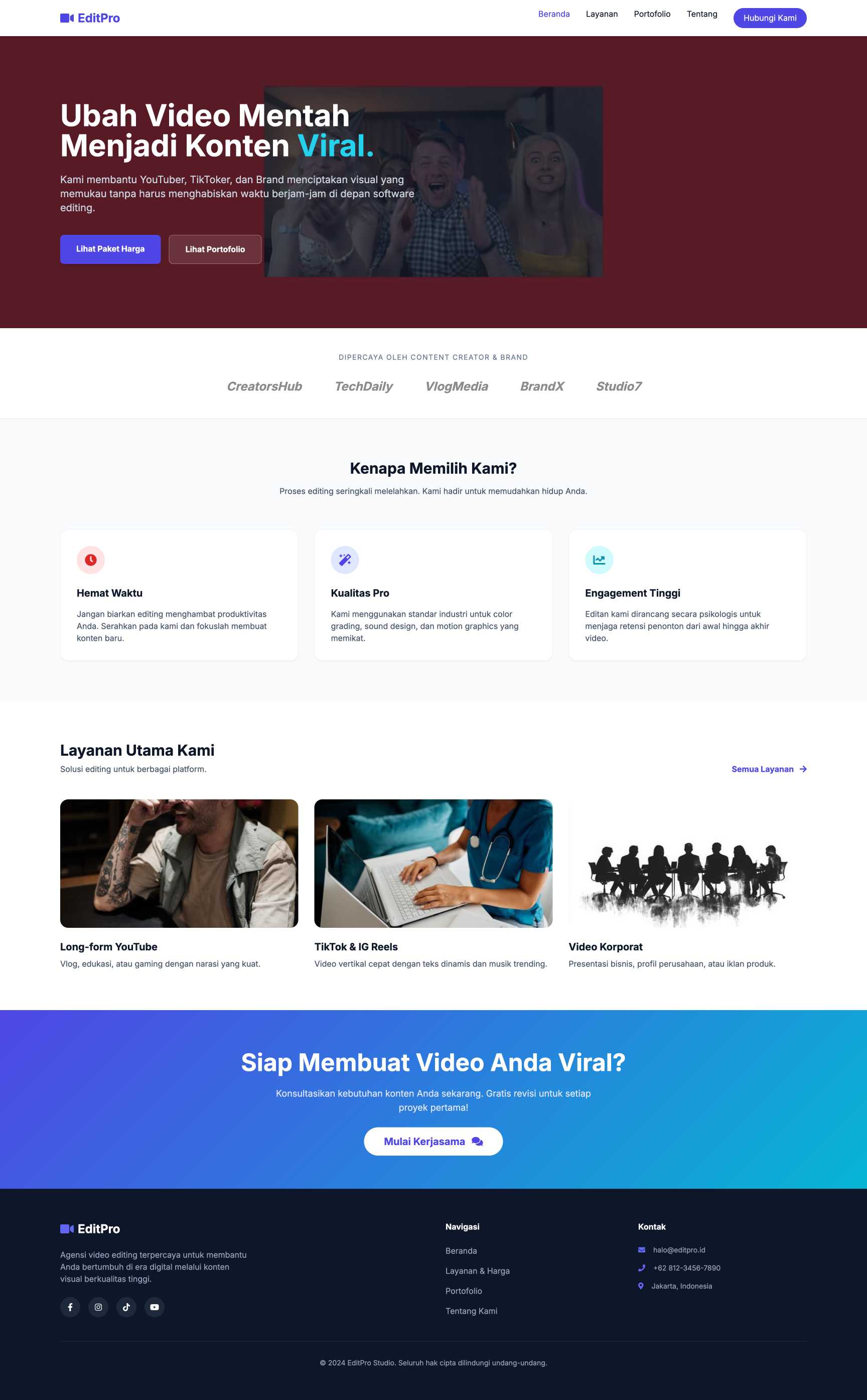 Jasa Video Editing Konten | Home