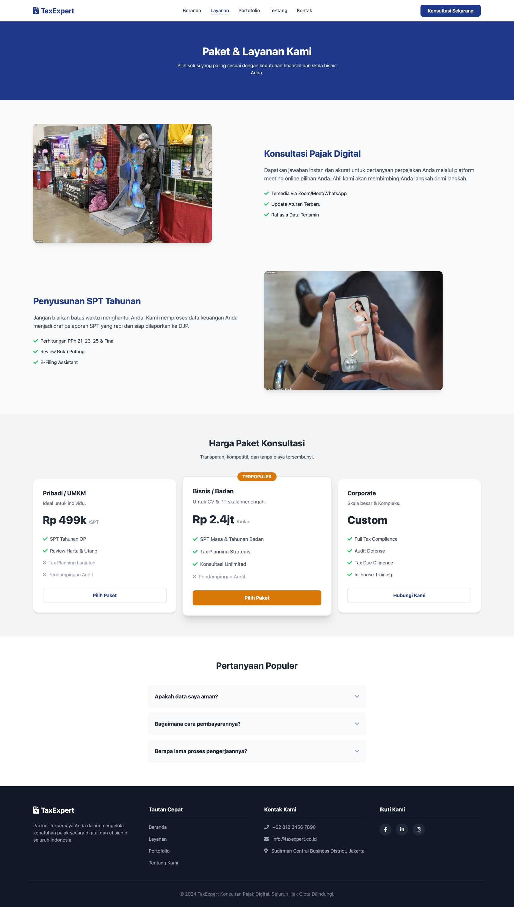 Jasa Konsultan Pajak Online | Service