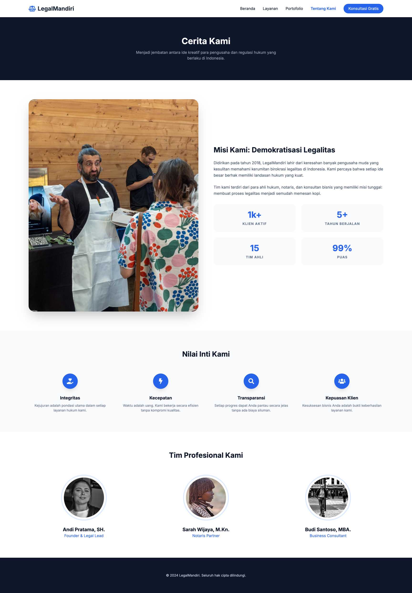 Jasa Pendirian PT/CV & Legal | About