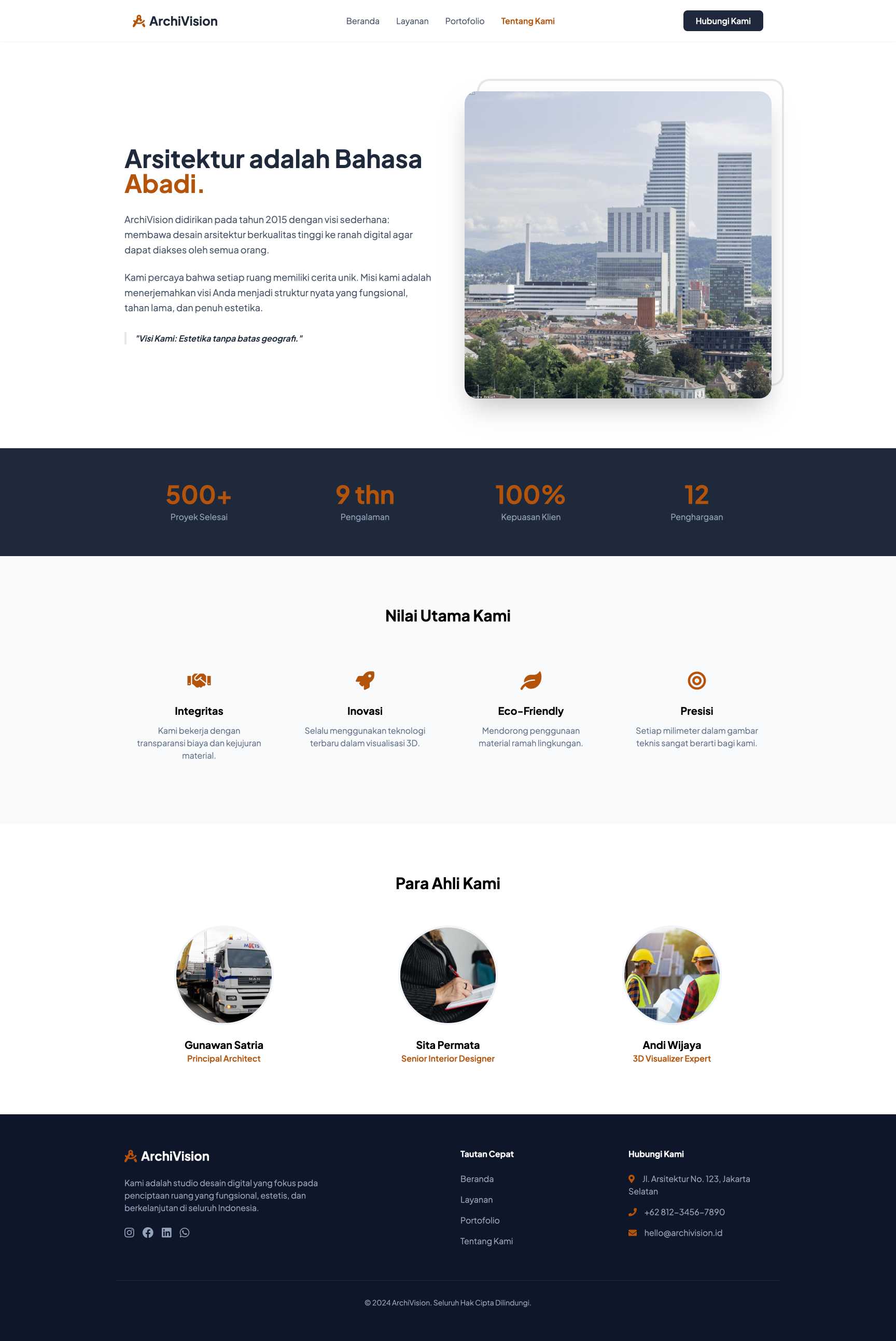 Jasa Arsitek & Desain Interior | About