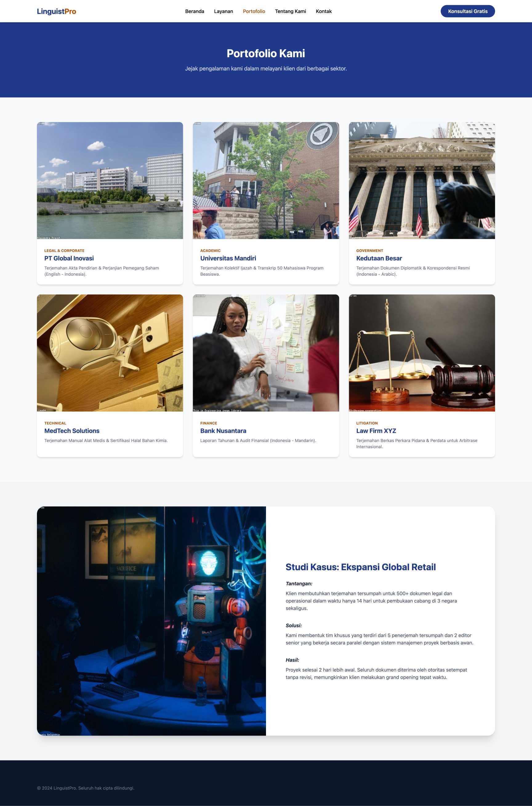 Jasa Penerjemah Tersumpah | Portfolio