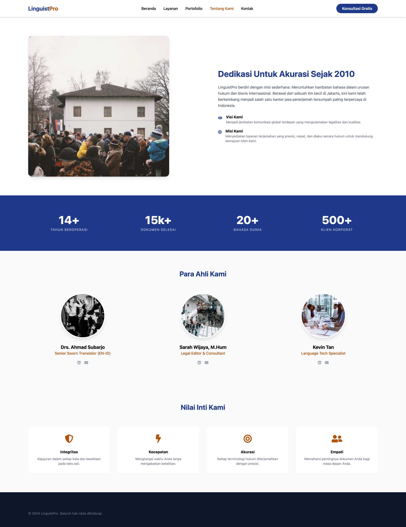 Jasa Penerjemah Tersumpah | About