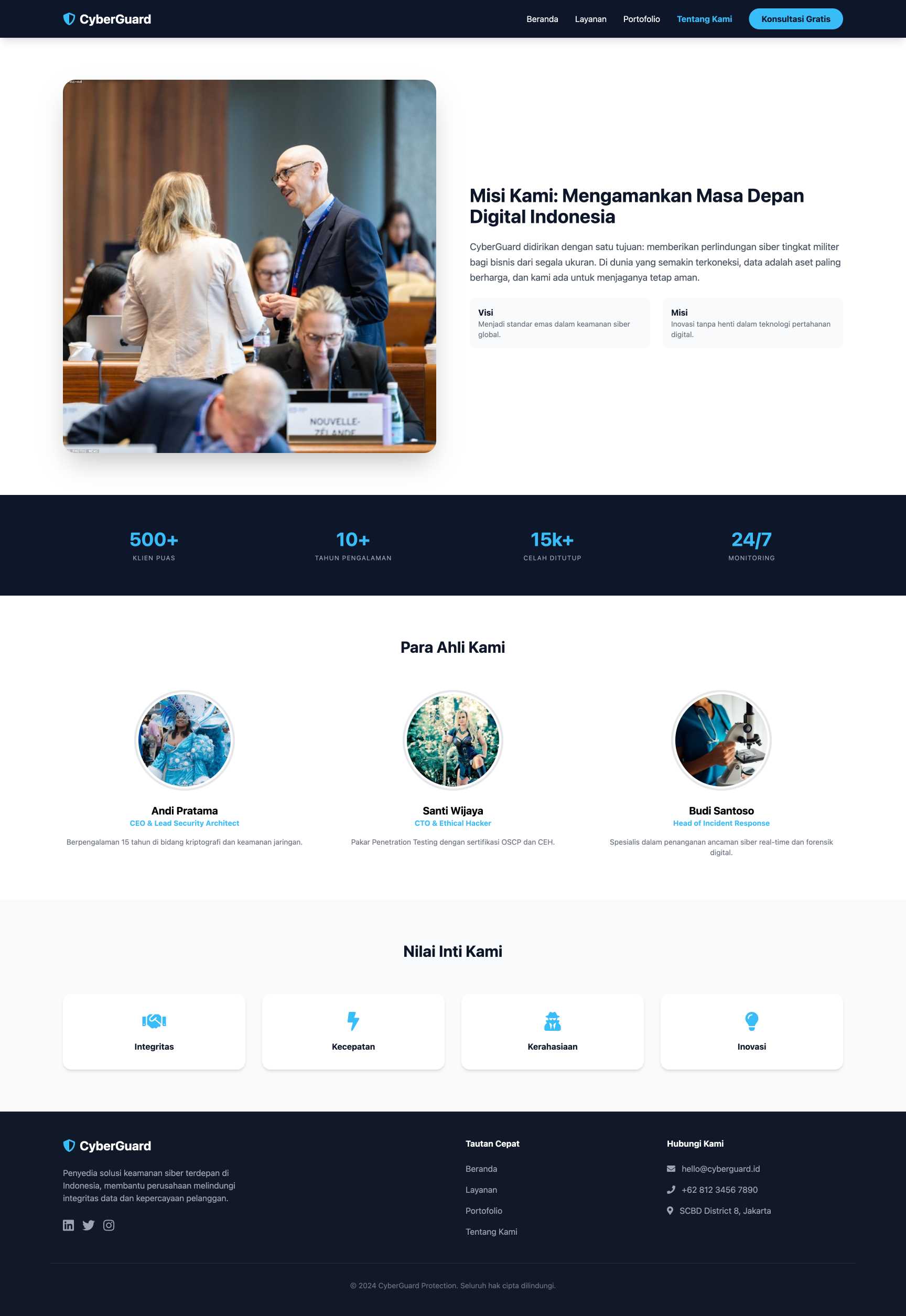 Jasa Keamanan Siber (Cybersecurity) | About