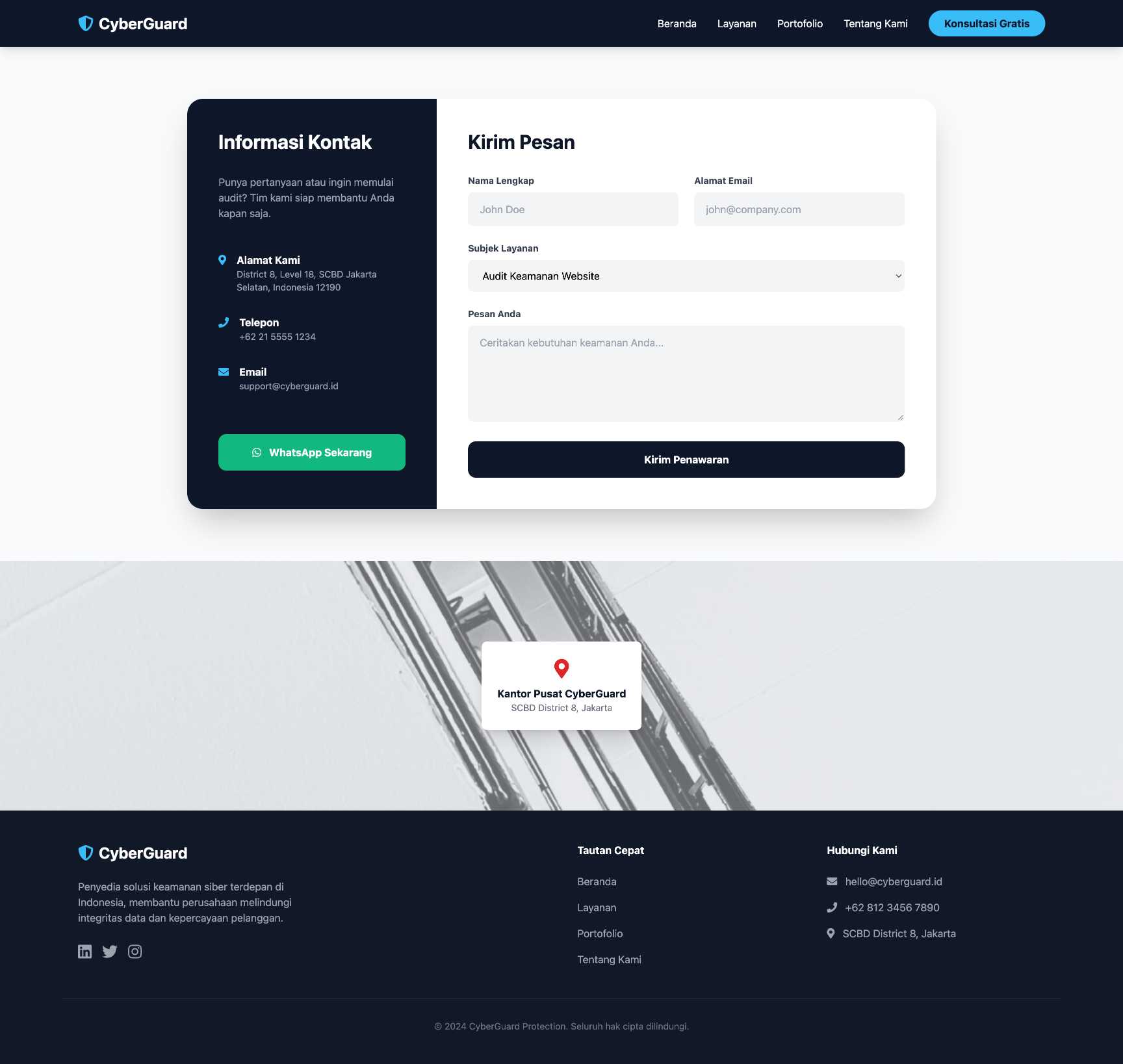 Jasa Keamanan Siber (Cybersecurity) | Contact