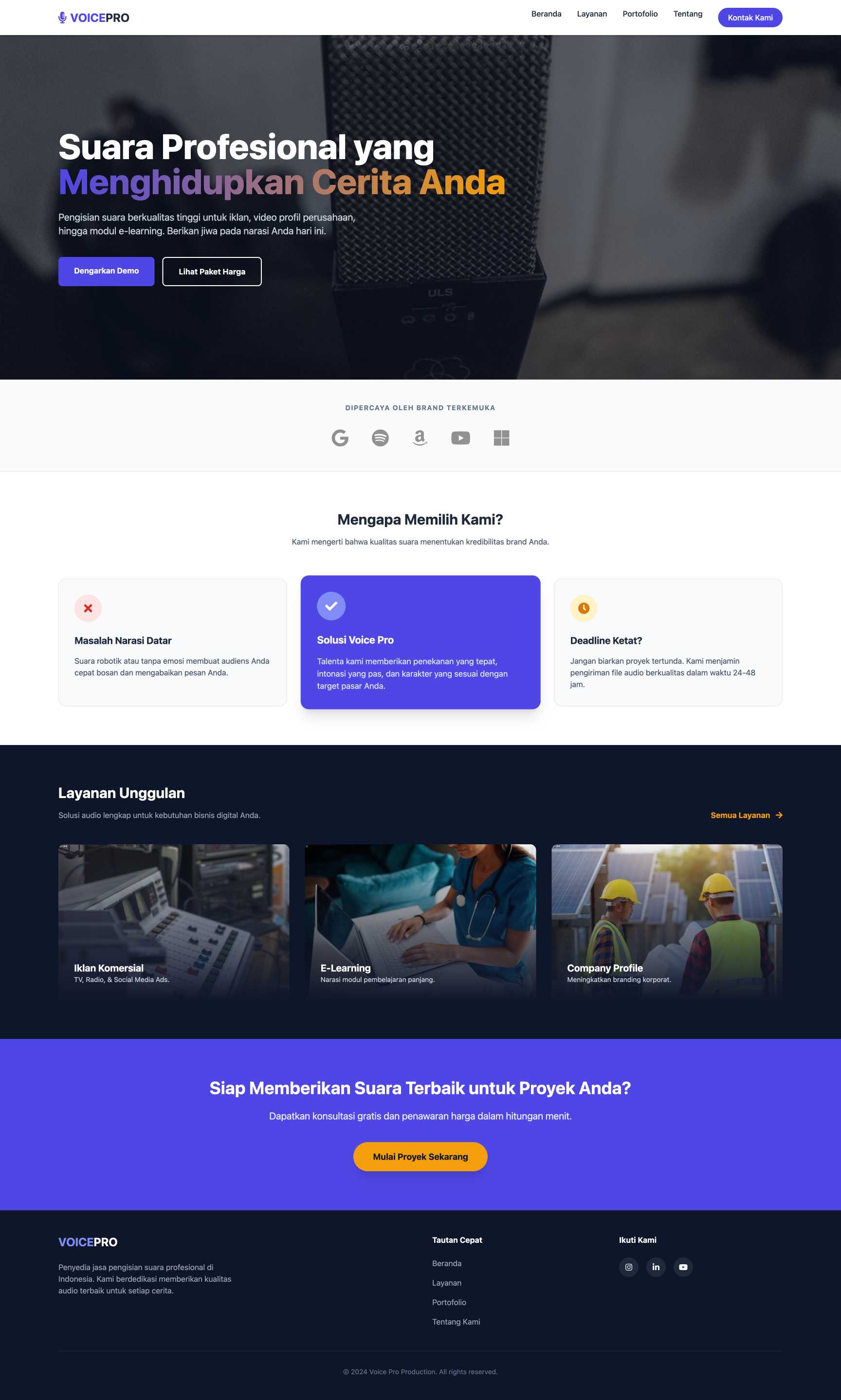 Jasa Voice Over Professional | Home