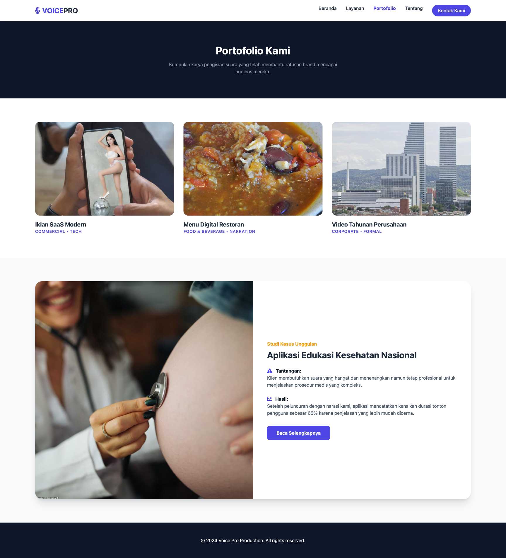 Jasa Voice Over Professional | Portfolio