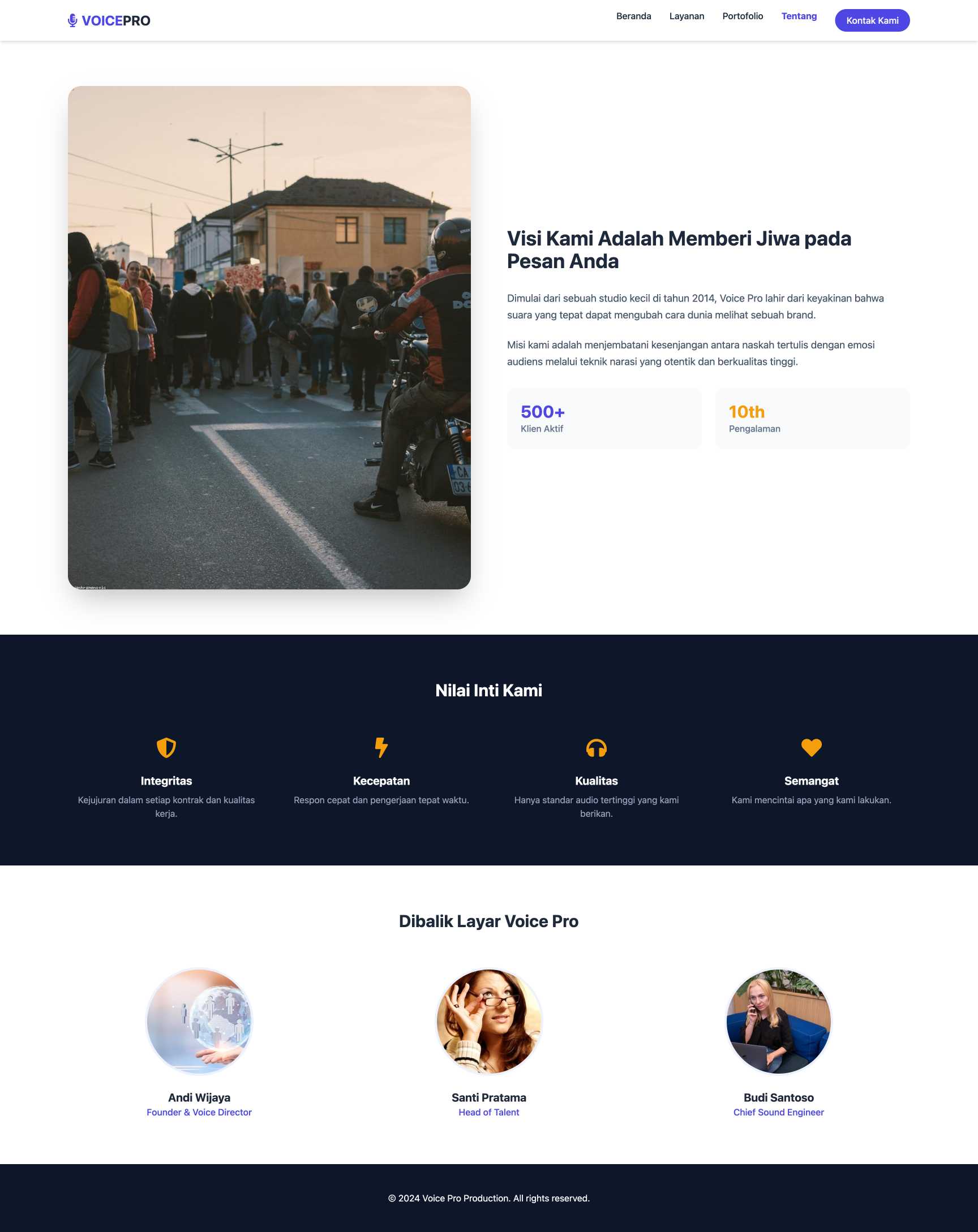 Jasa Voice Over Professional | About