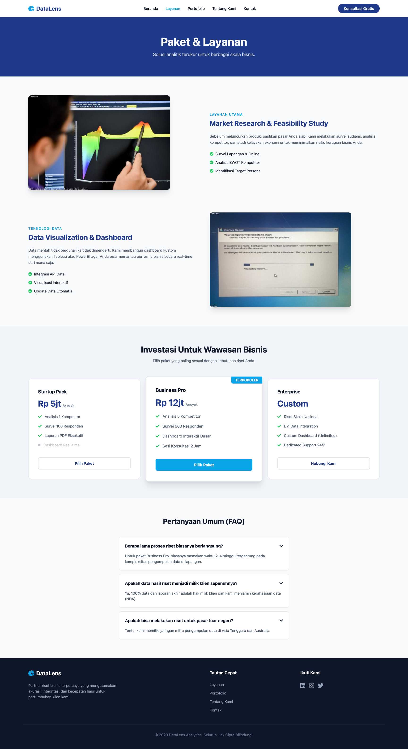 Jasa Data Analytics & Research | Service