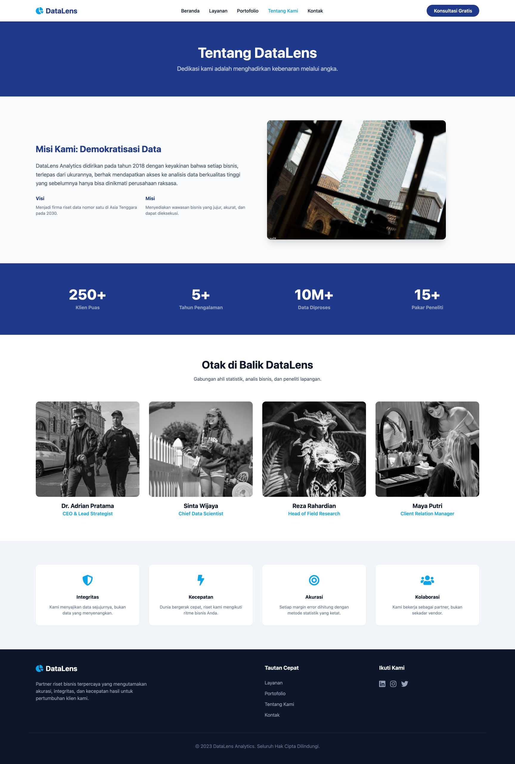 Jasa Data Analytics & Research | About