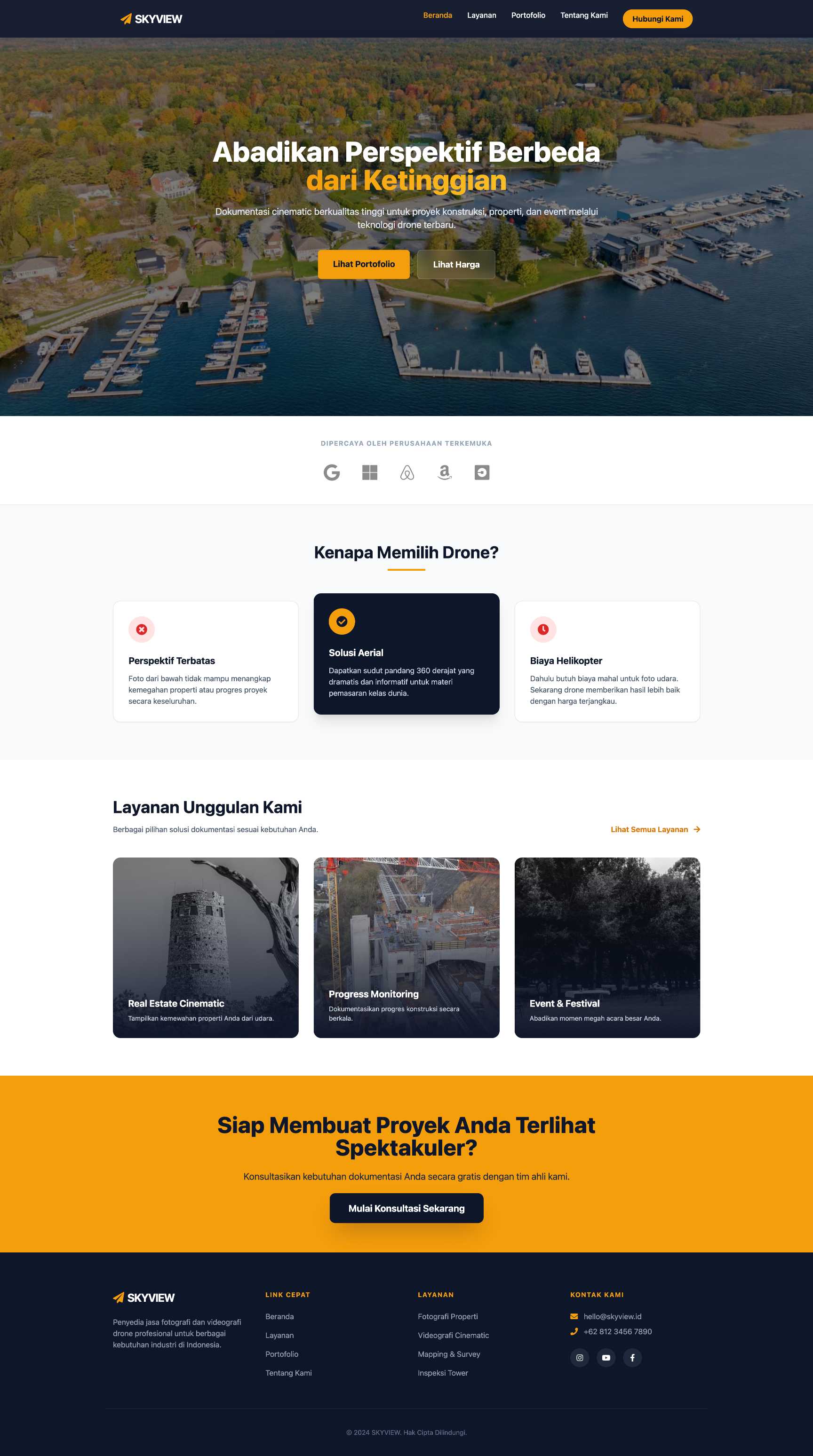 Jasa Fotografi Drone & Cinematic | Home