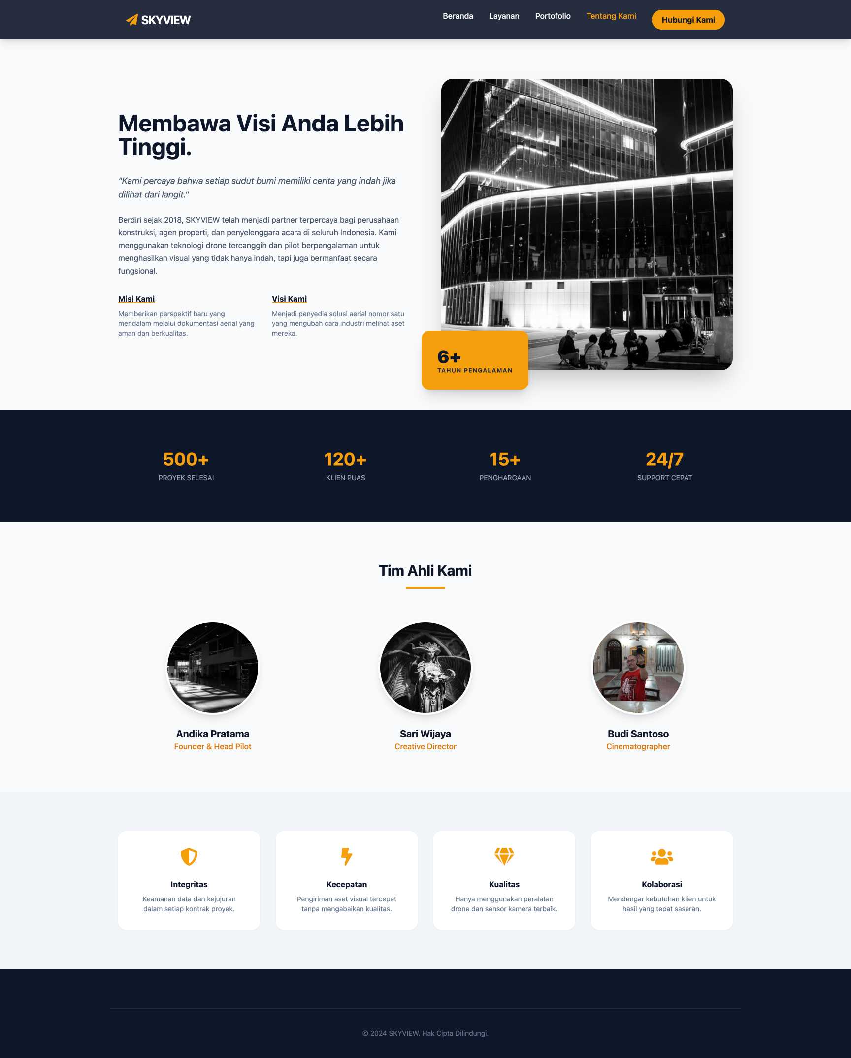 Jasa Fotografi Drone & Cinematic | About