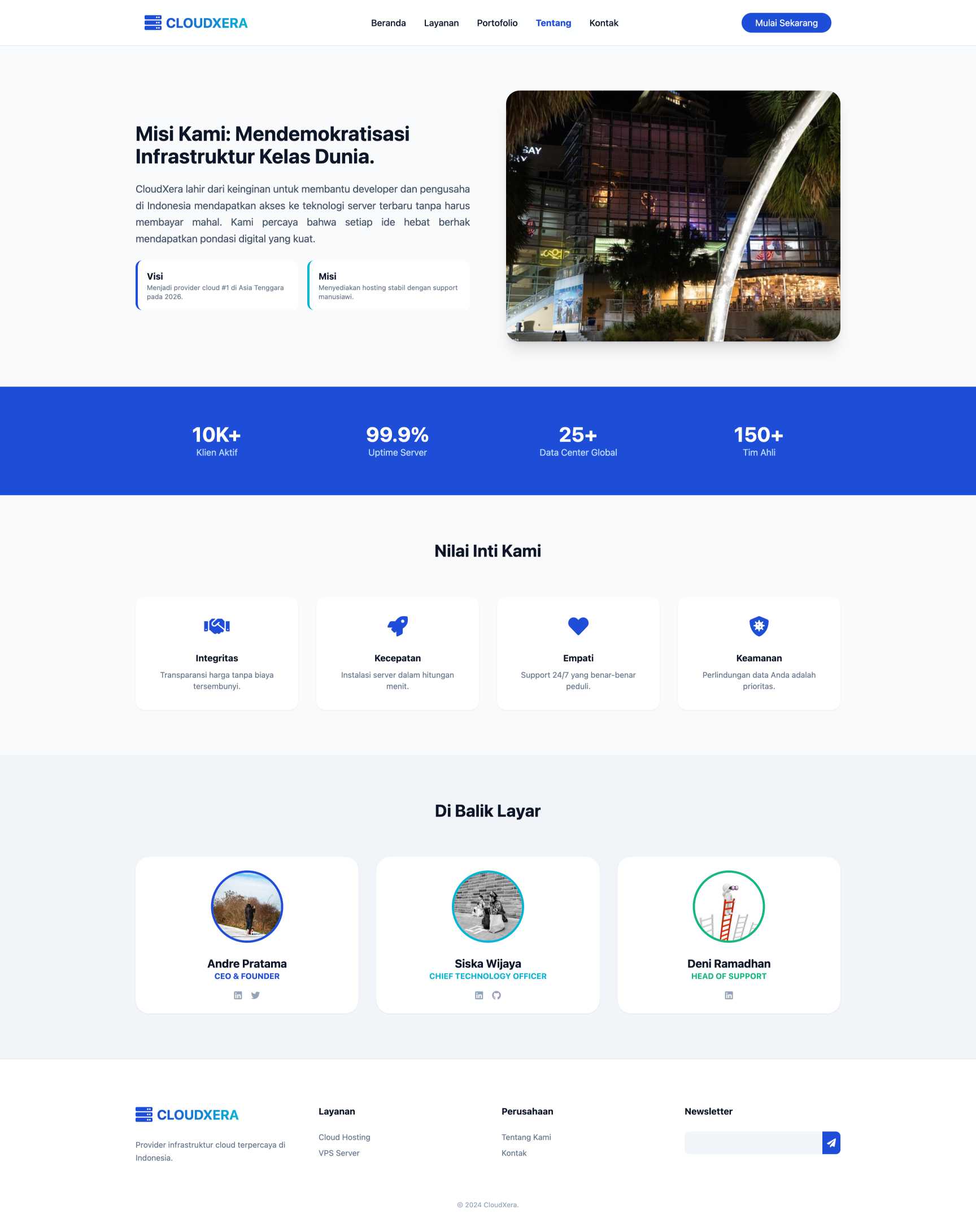 Jasa Cloud Hosting & Server | About