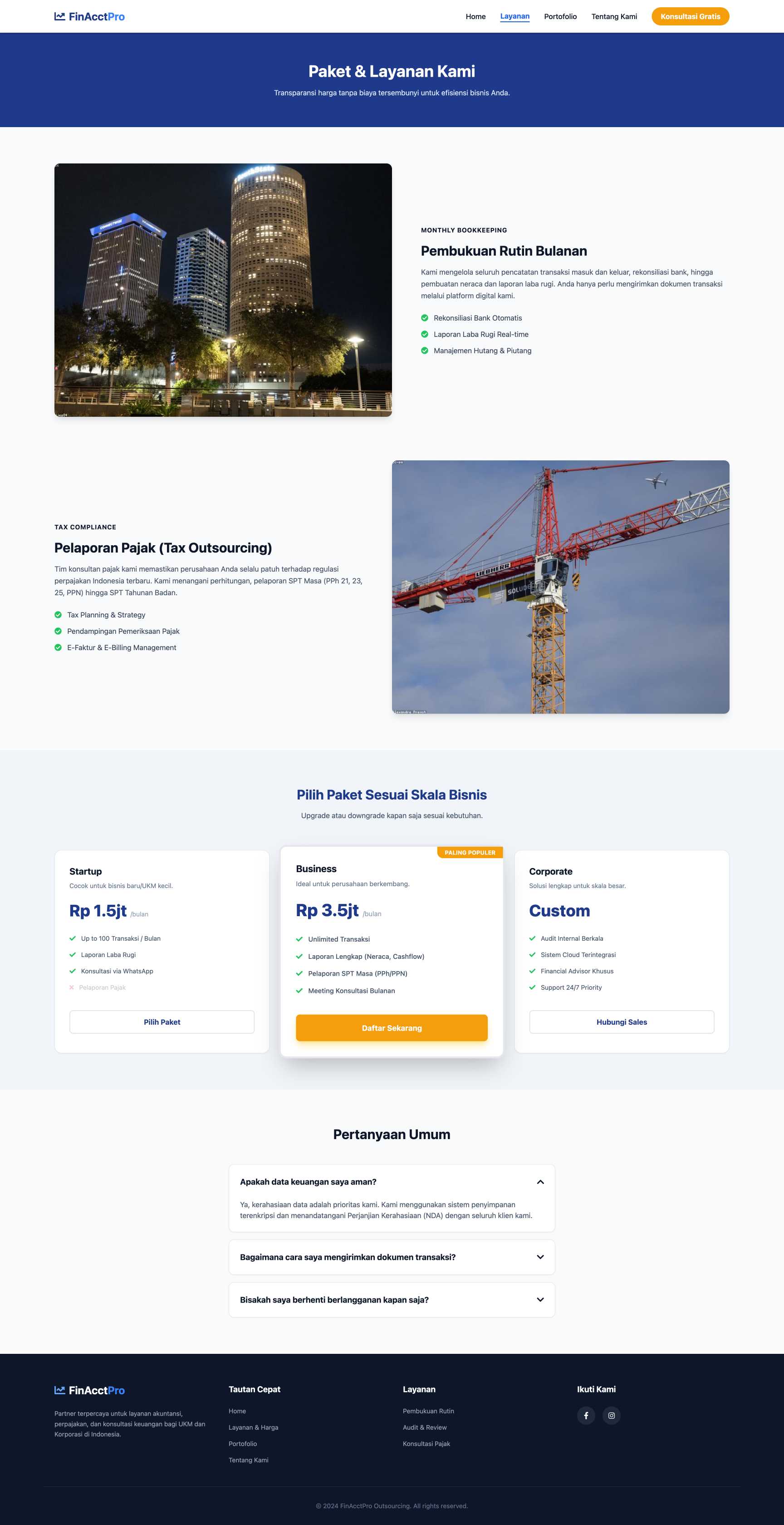 Jasa Akuntansi & Pembukuan Outsourcing | Service