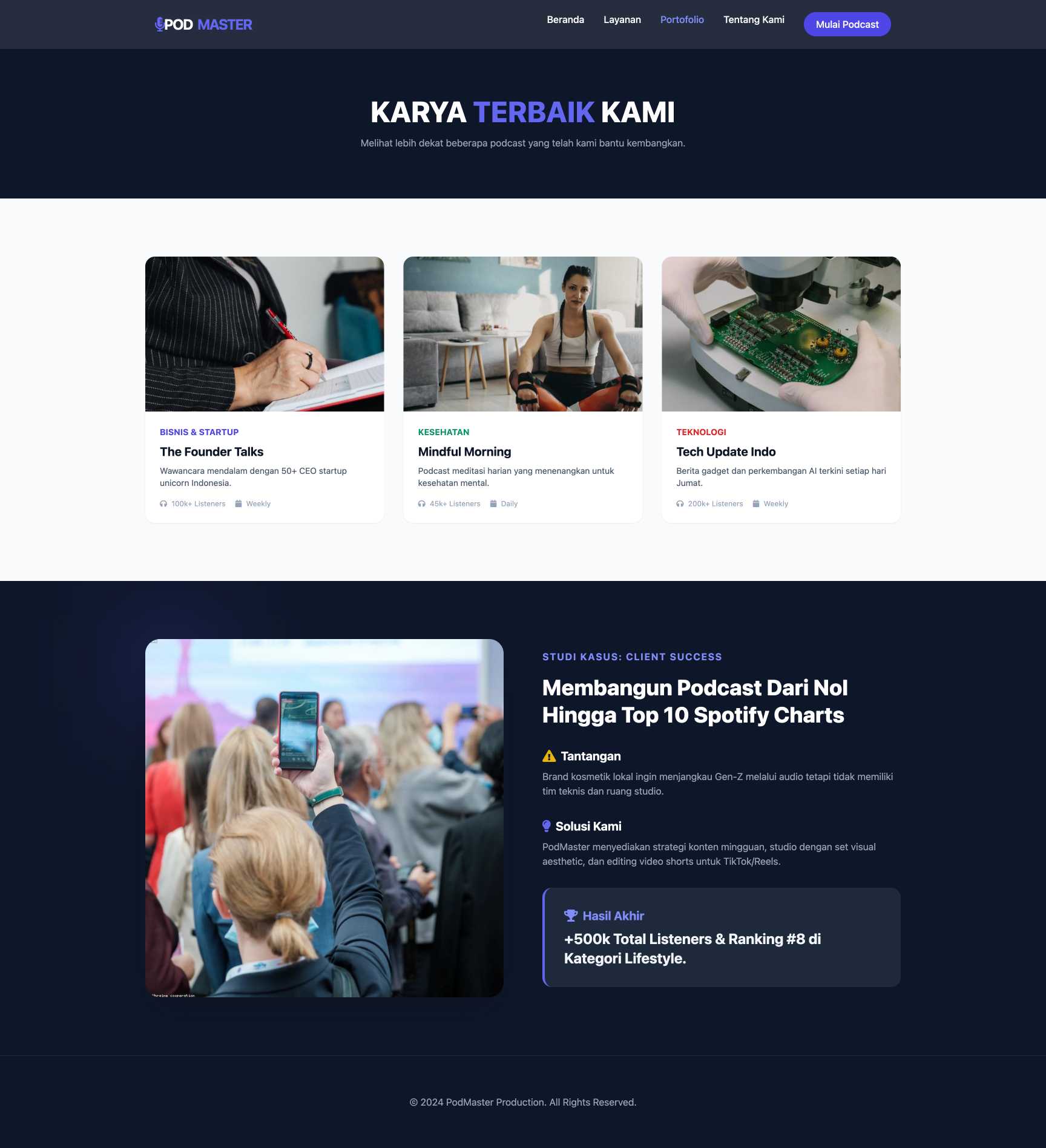 Jasa Podcast Production | Portfolio