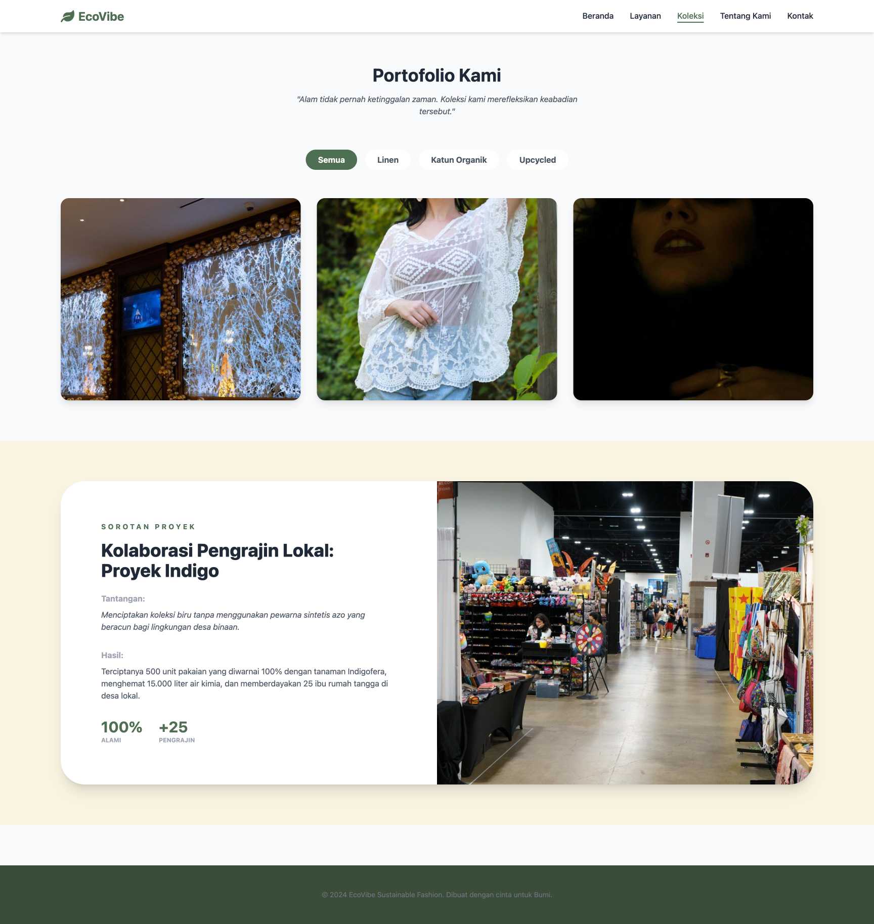 Toko Fashion Sustainable | Portfolio