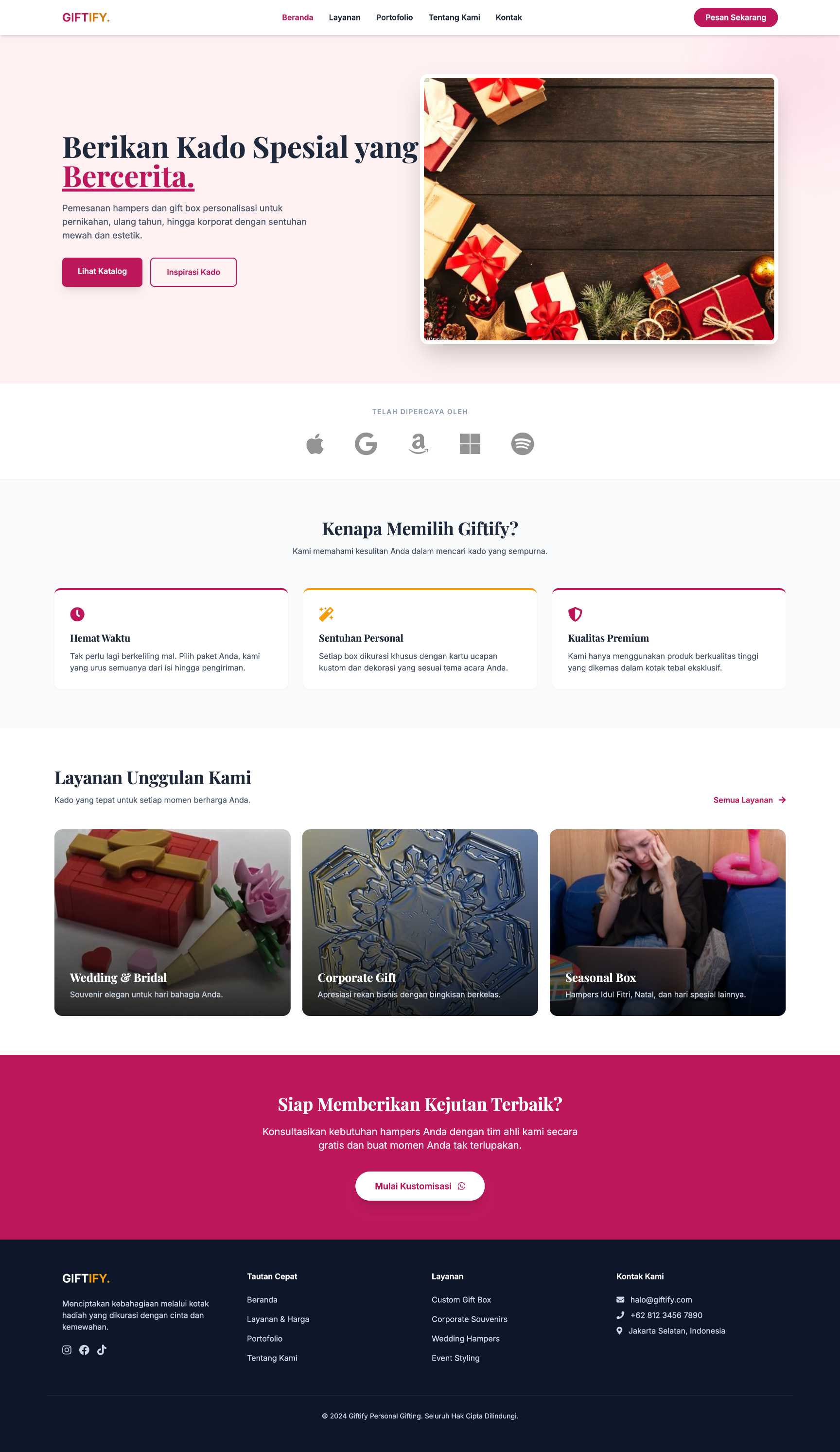 Custom Hampers & Gift Box | Home