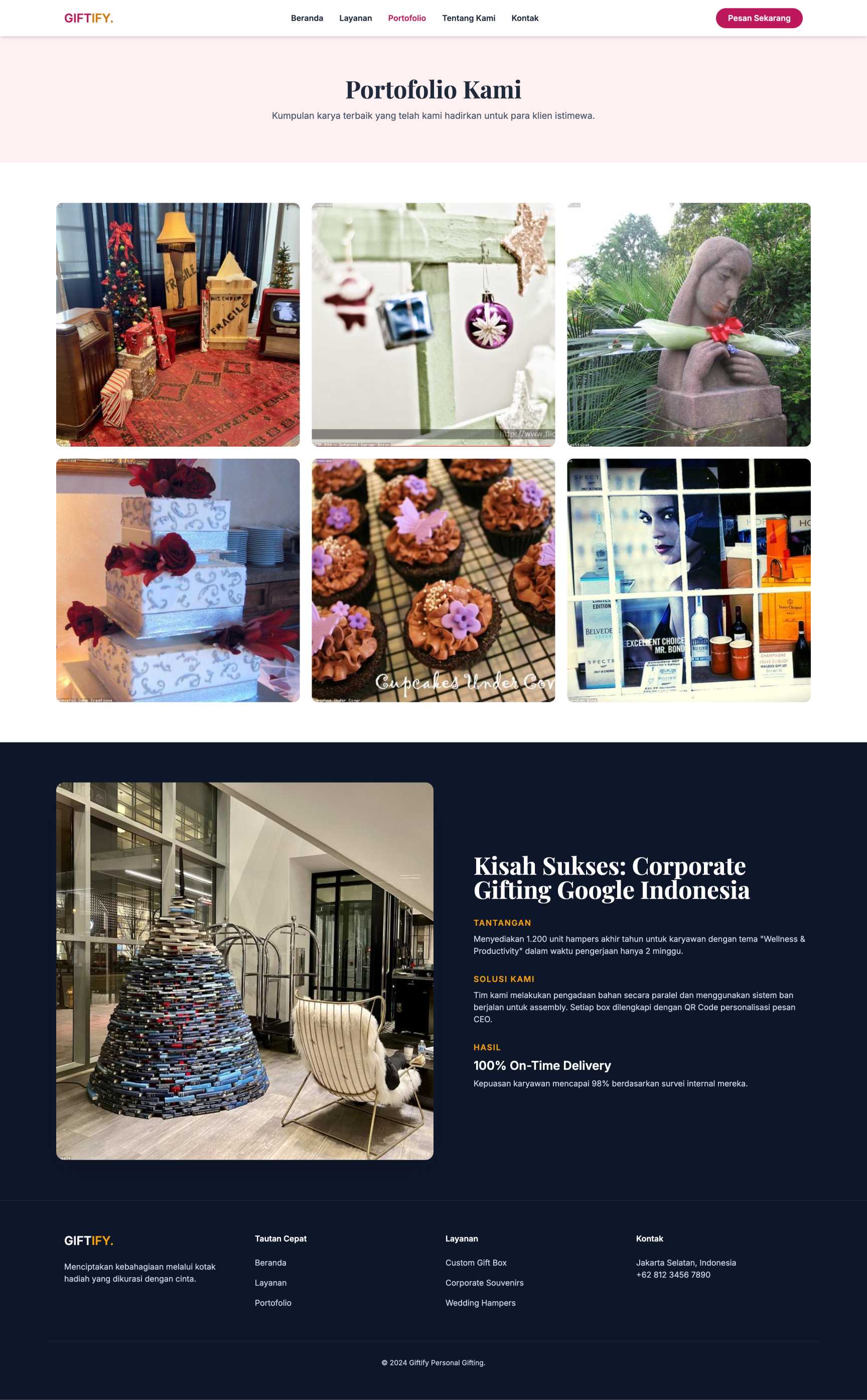 Custom Hampers & Gift Box | Portfolio