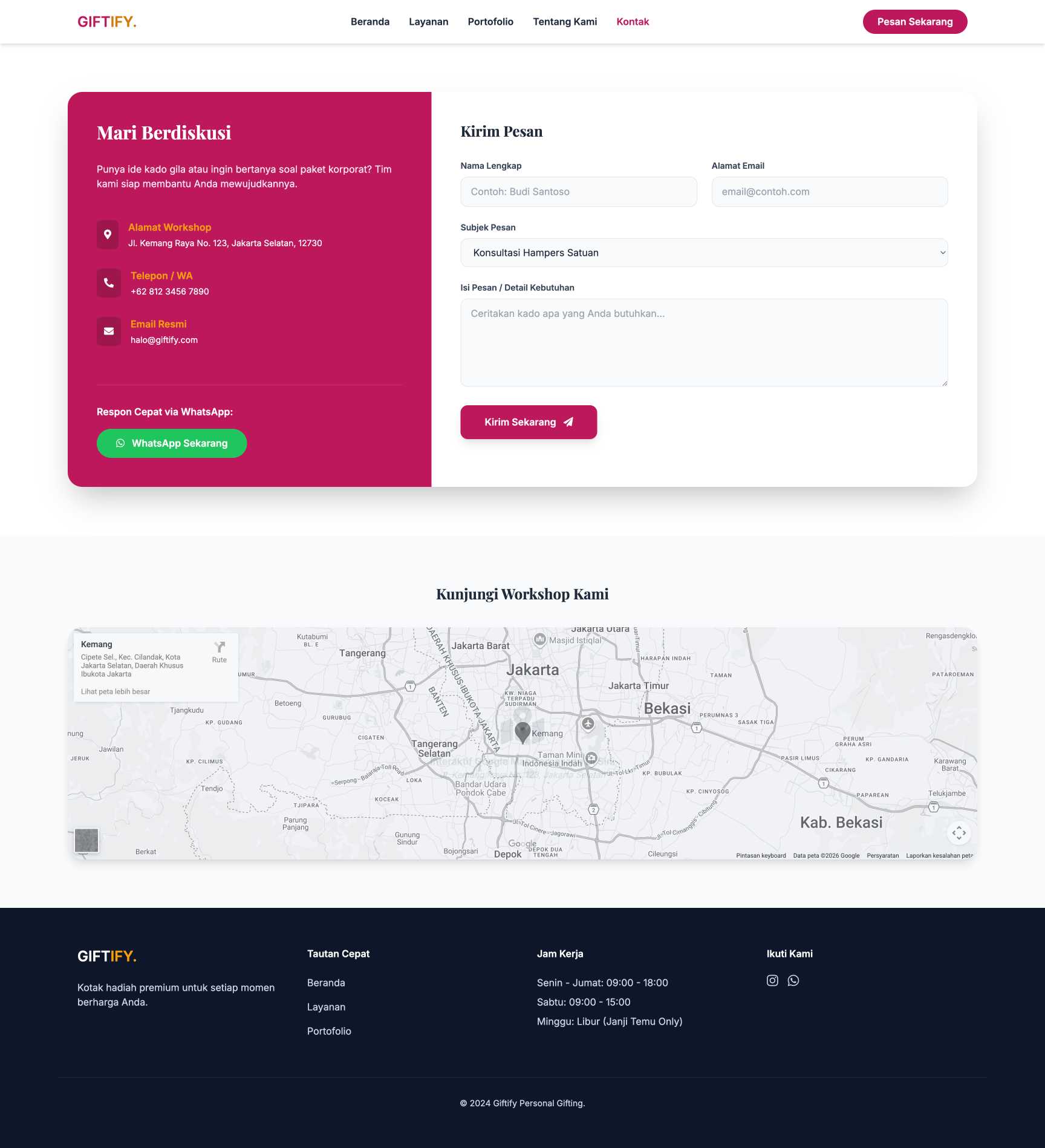 Custom Hampers & Gift Box | Contact