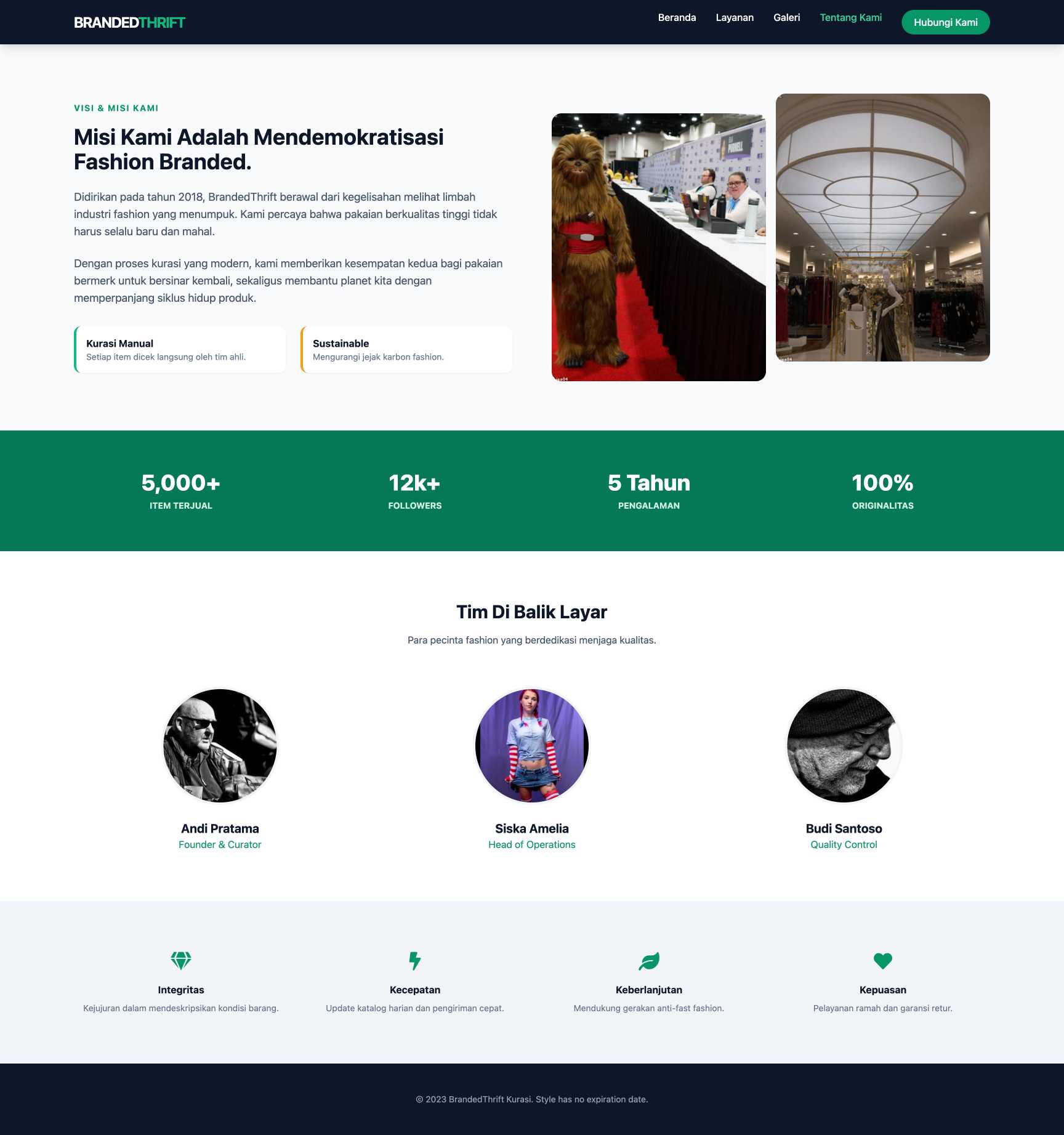 Thrift Shop Branded Kurasi | About