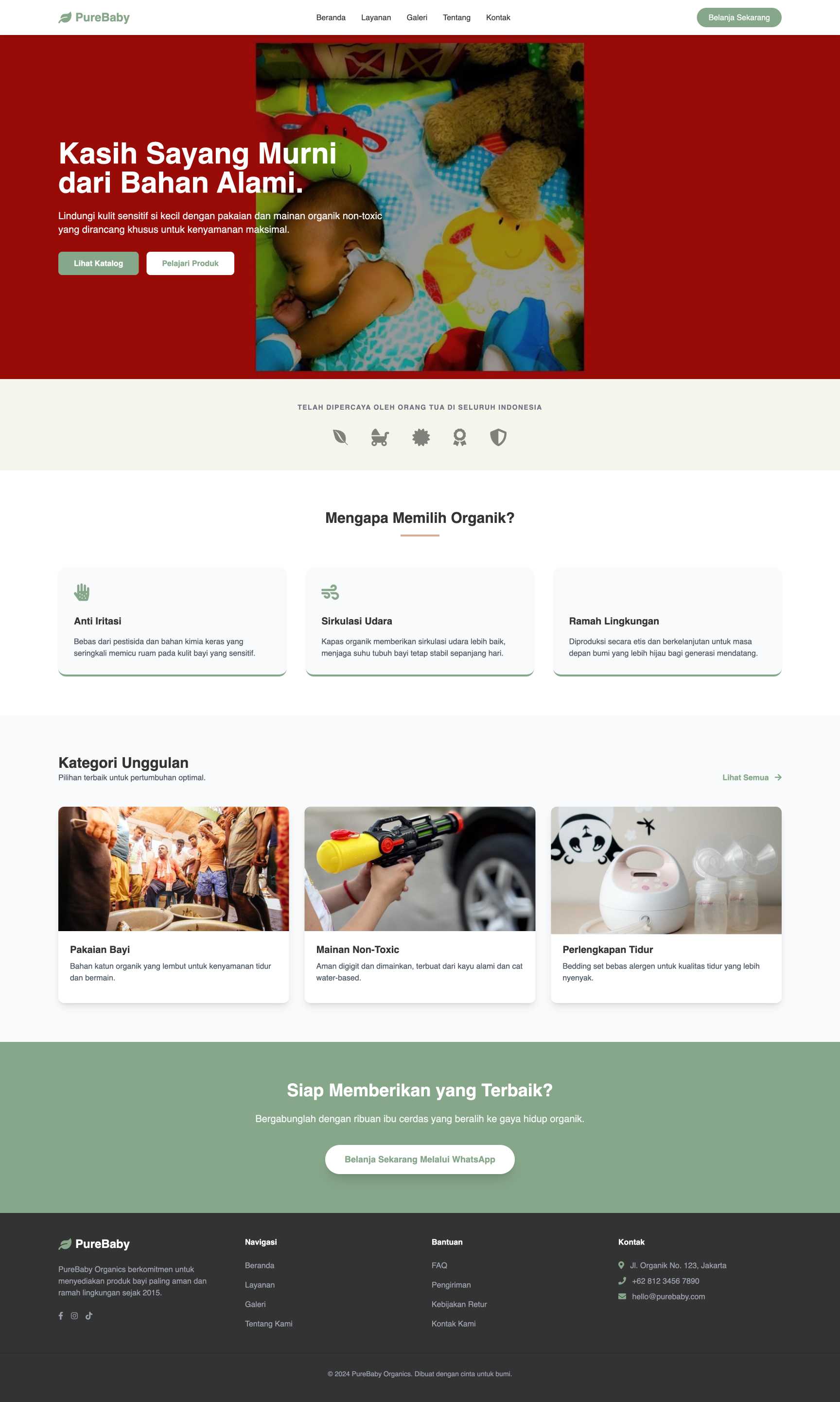Toko Perlengkapan Bayi Organik | Home