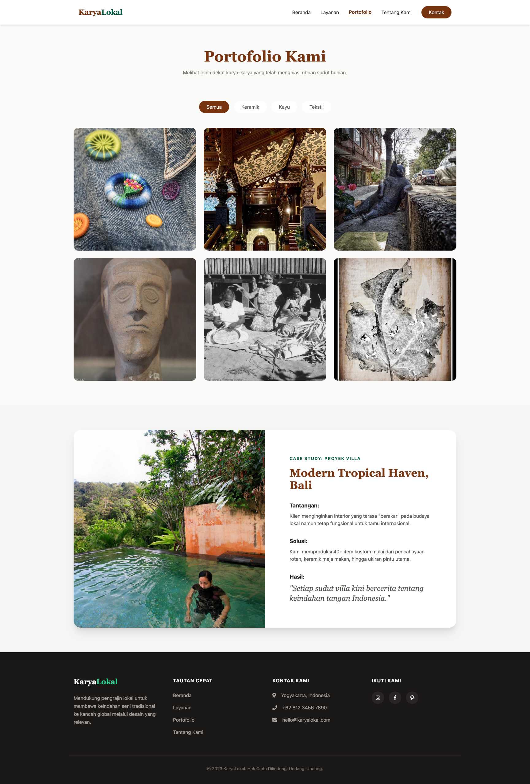 Toko Kerajinan Tangan (Handmade) | Portfolio