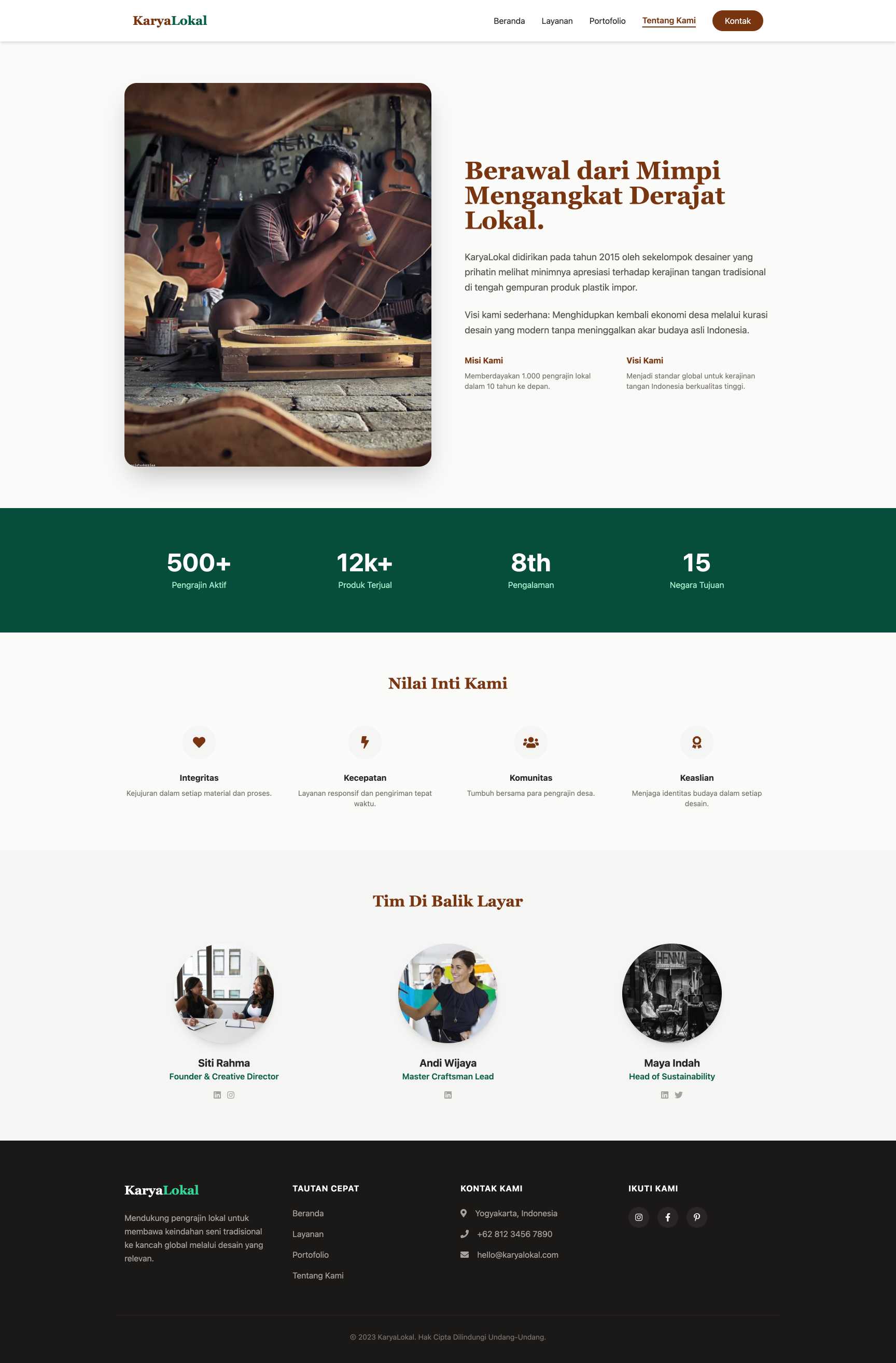 Toko Kerajinan Tangan (Handmade) | About