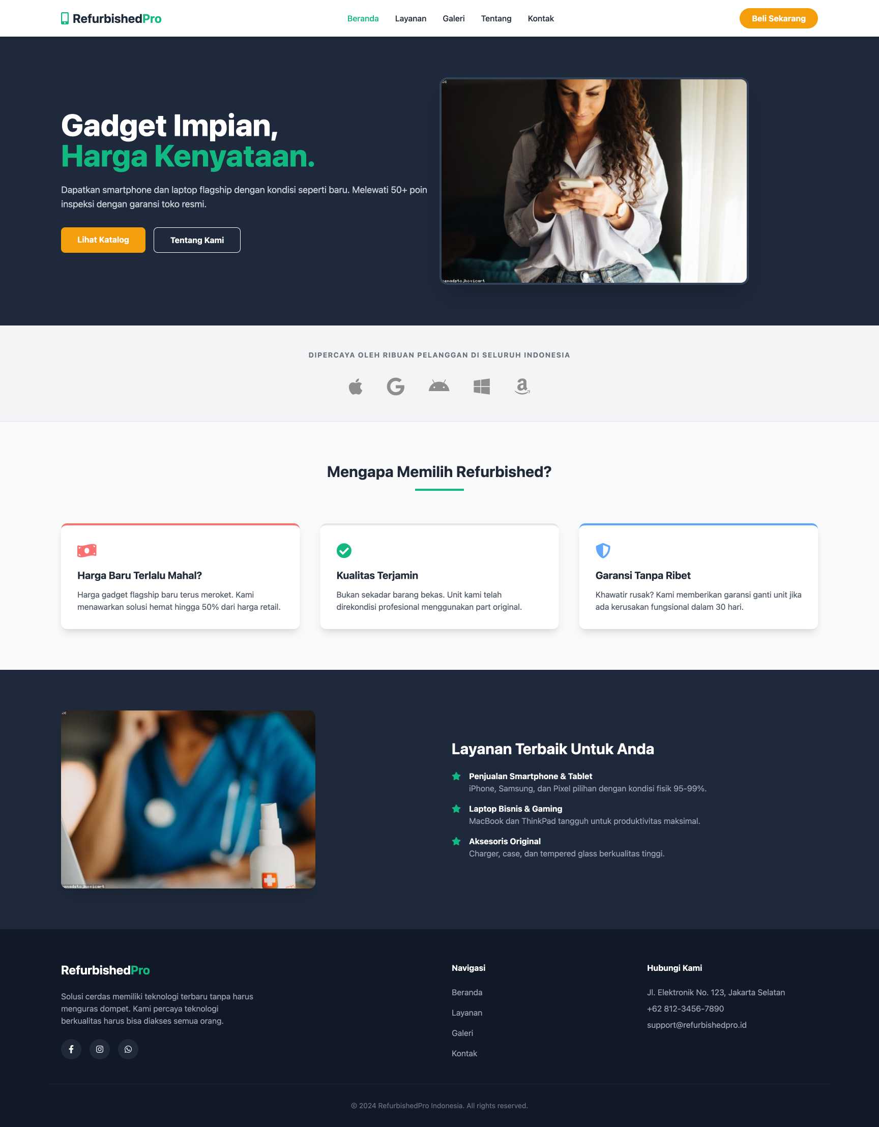 Penjualan Gadget & Aksesoris Refurbished | Home