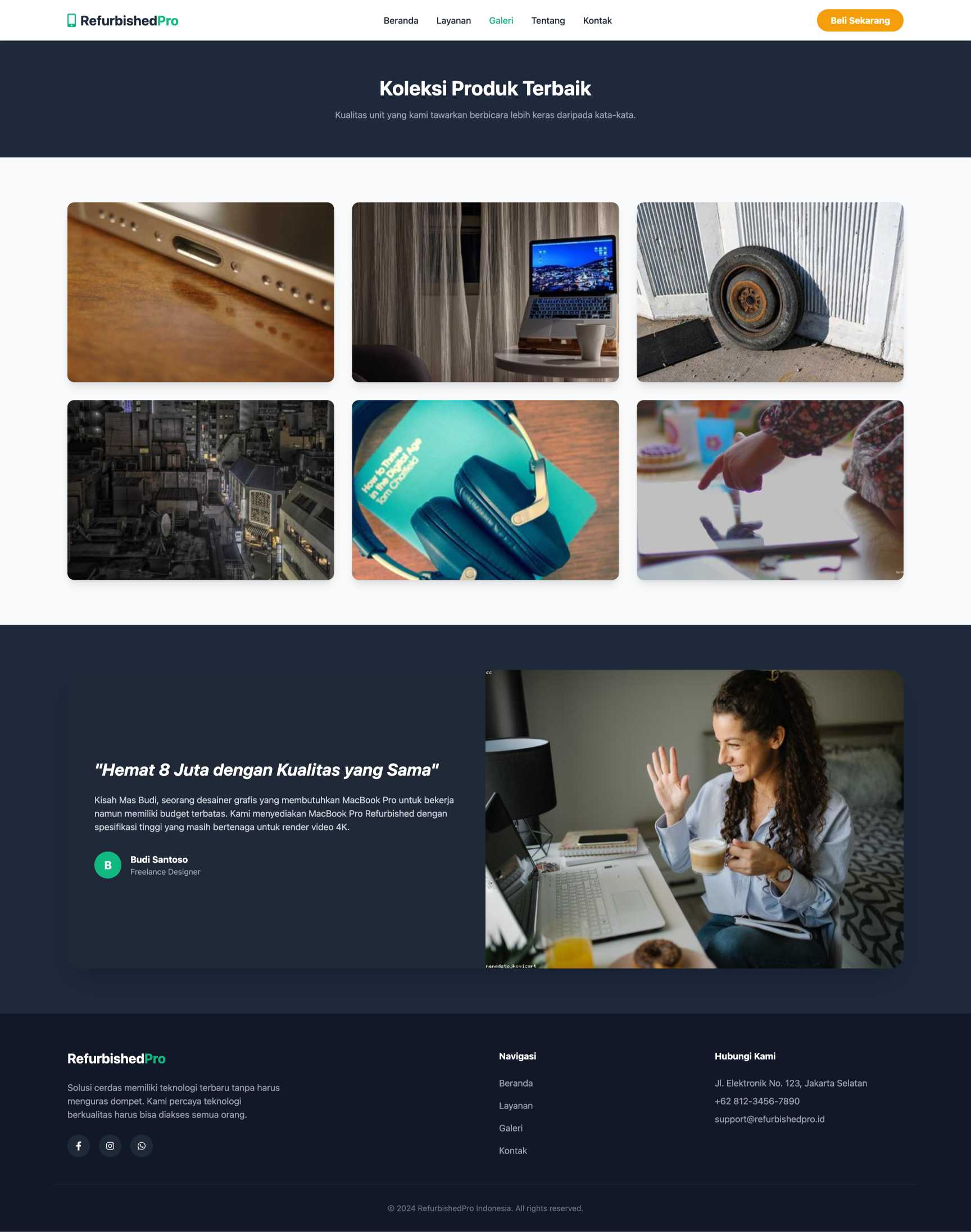 Penjualan Gadget & Aksesoris Refurbished | Portfolio