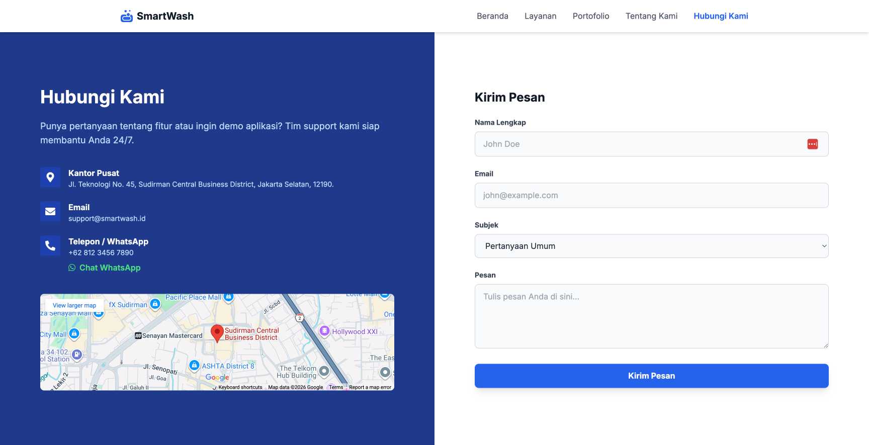 SaaS Laundry Online | Contact