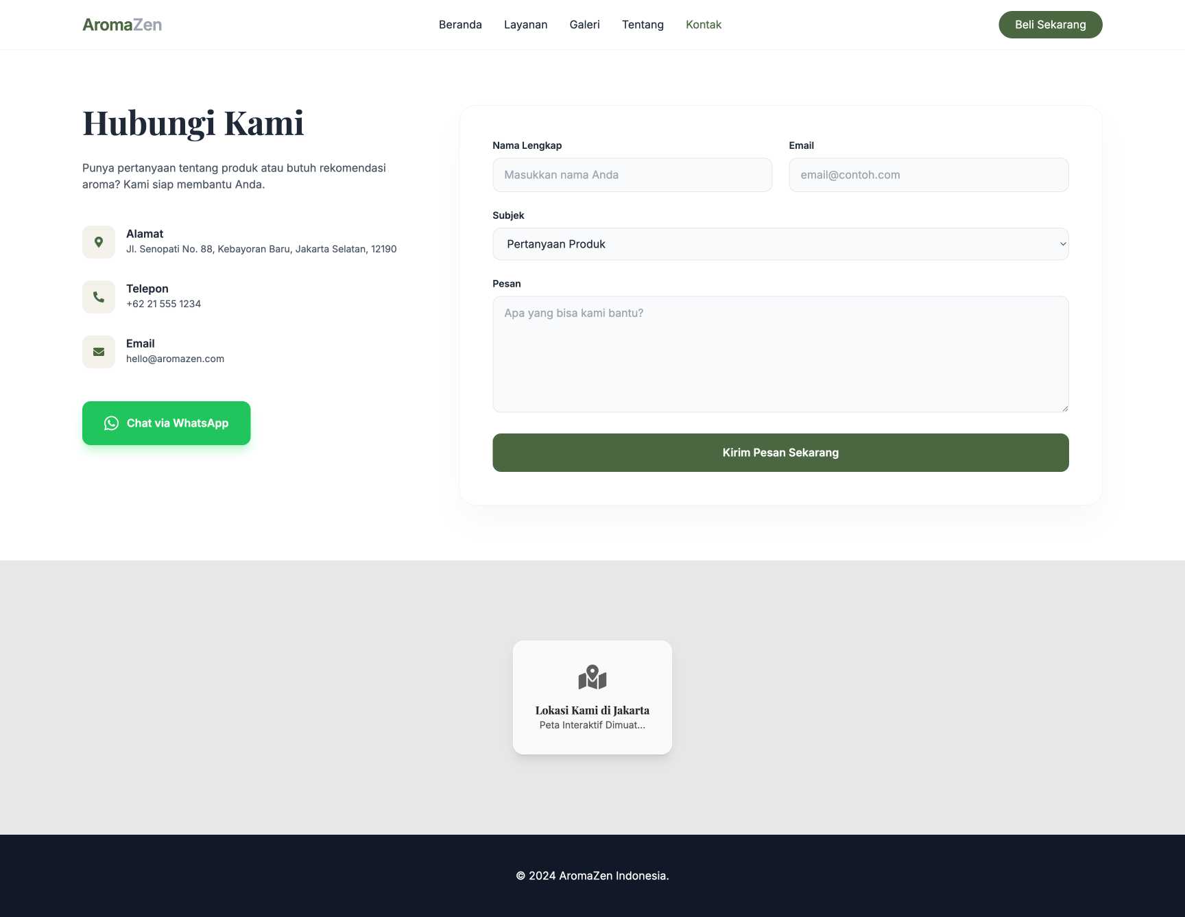 Produk Aromaterapi & Essential Oil | Contact