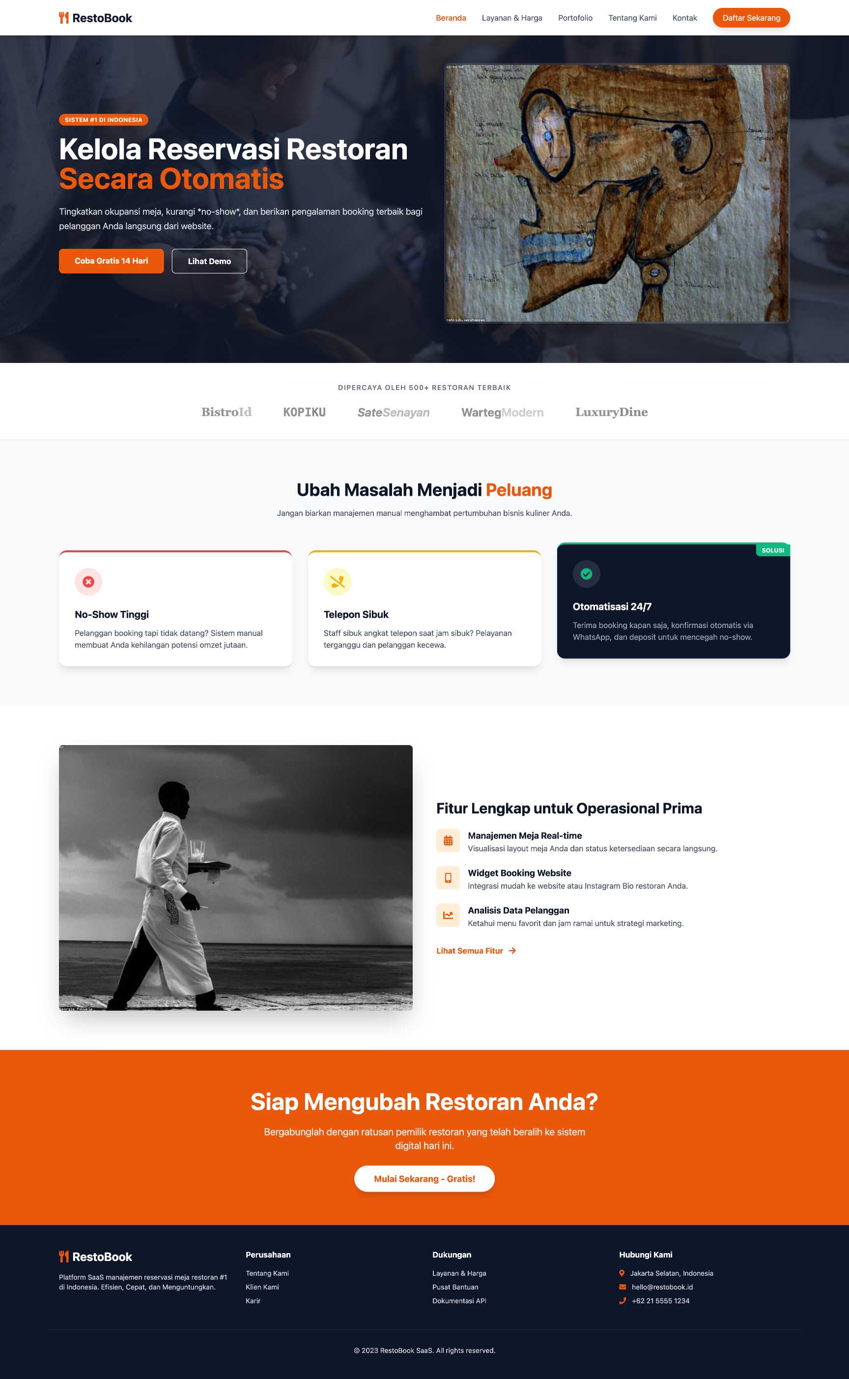 SaaS Reservasi Restoran | Home