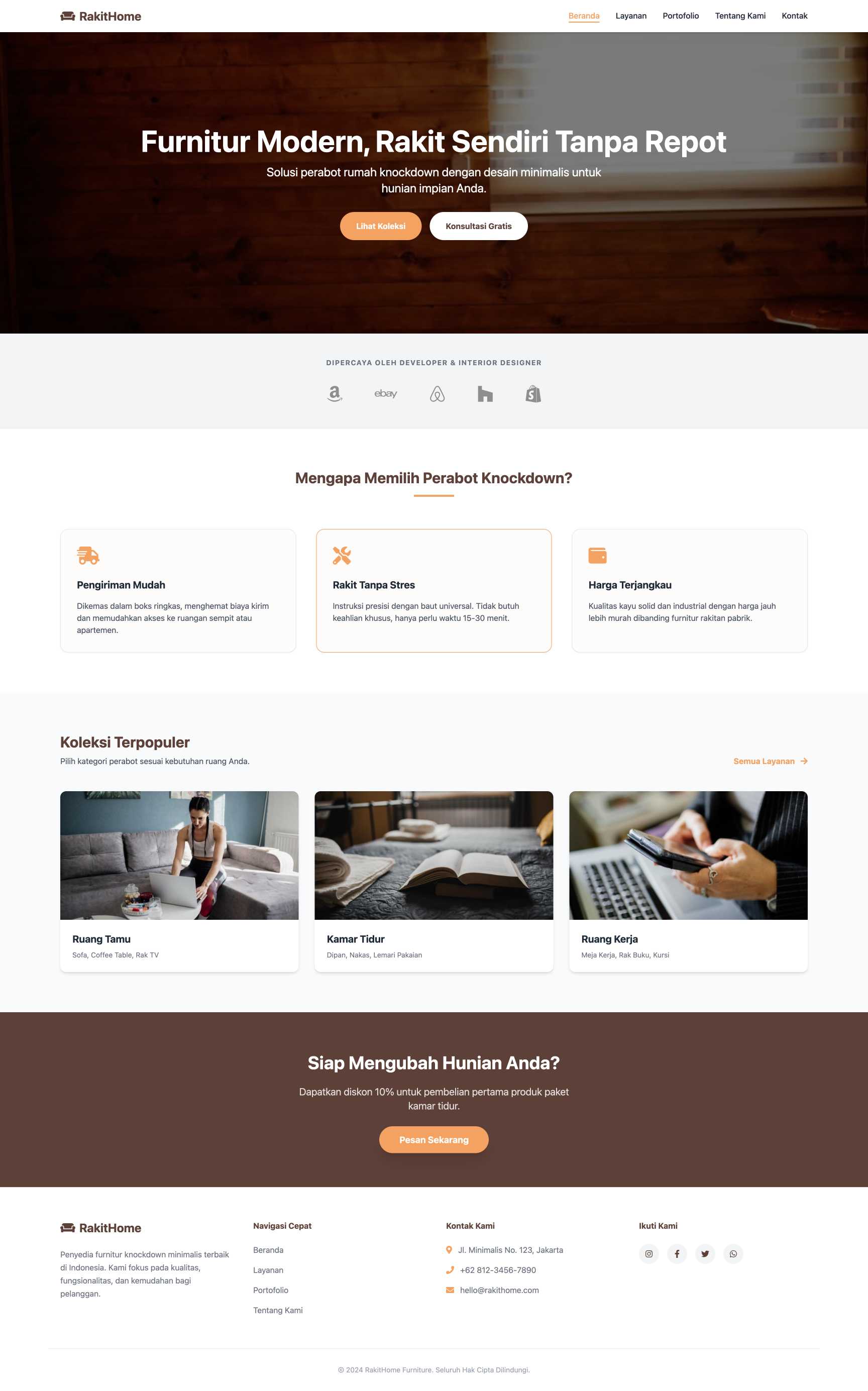 Penjualan Perabot Rumah Knockdown | Home