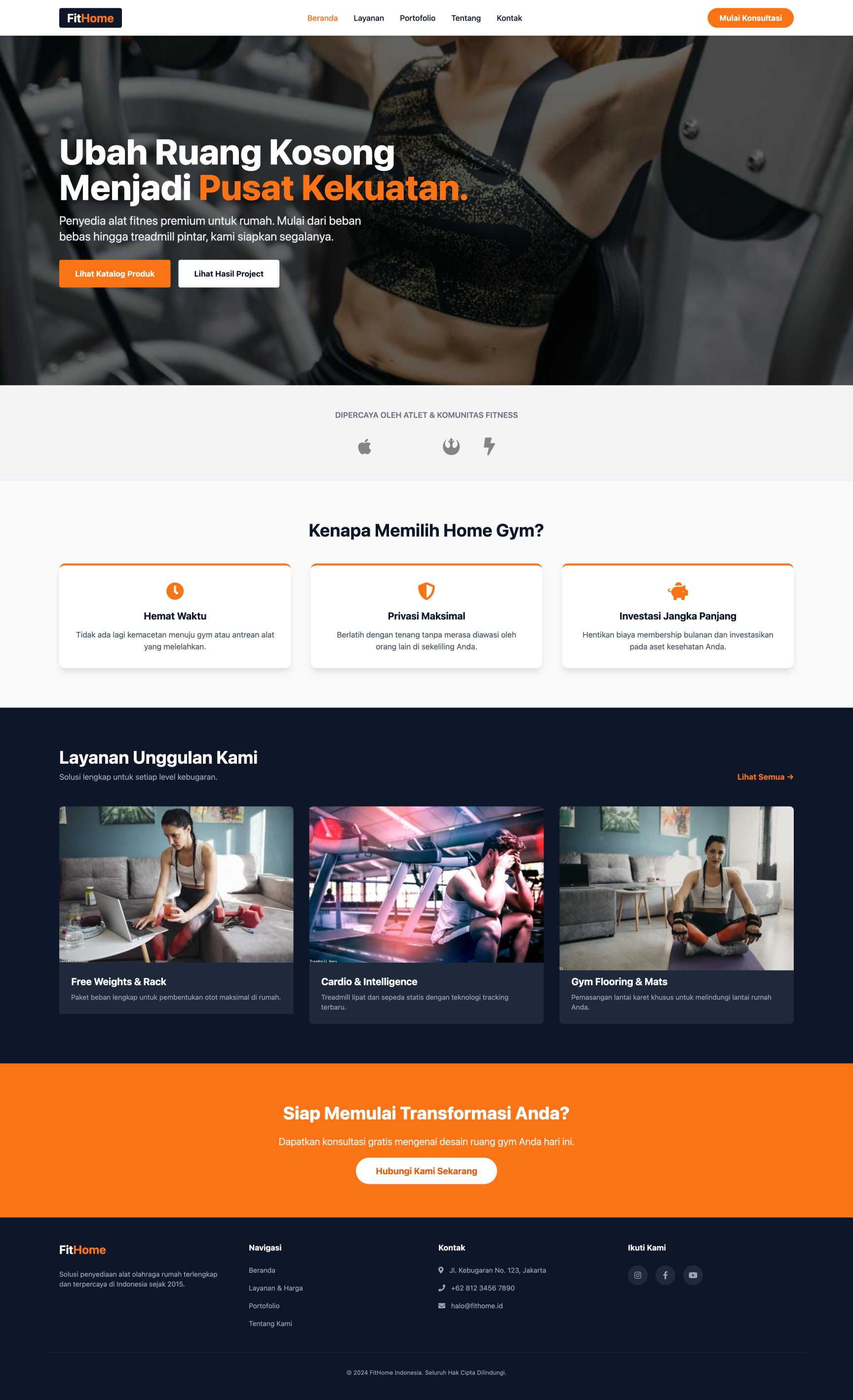 Toko Alat Olahraga di Rumah (Home Gym) | Home