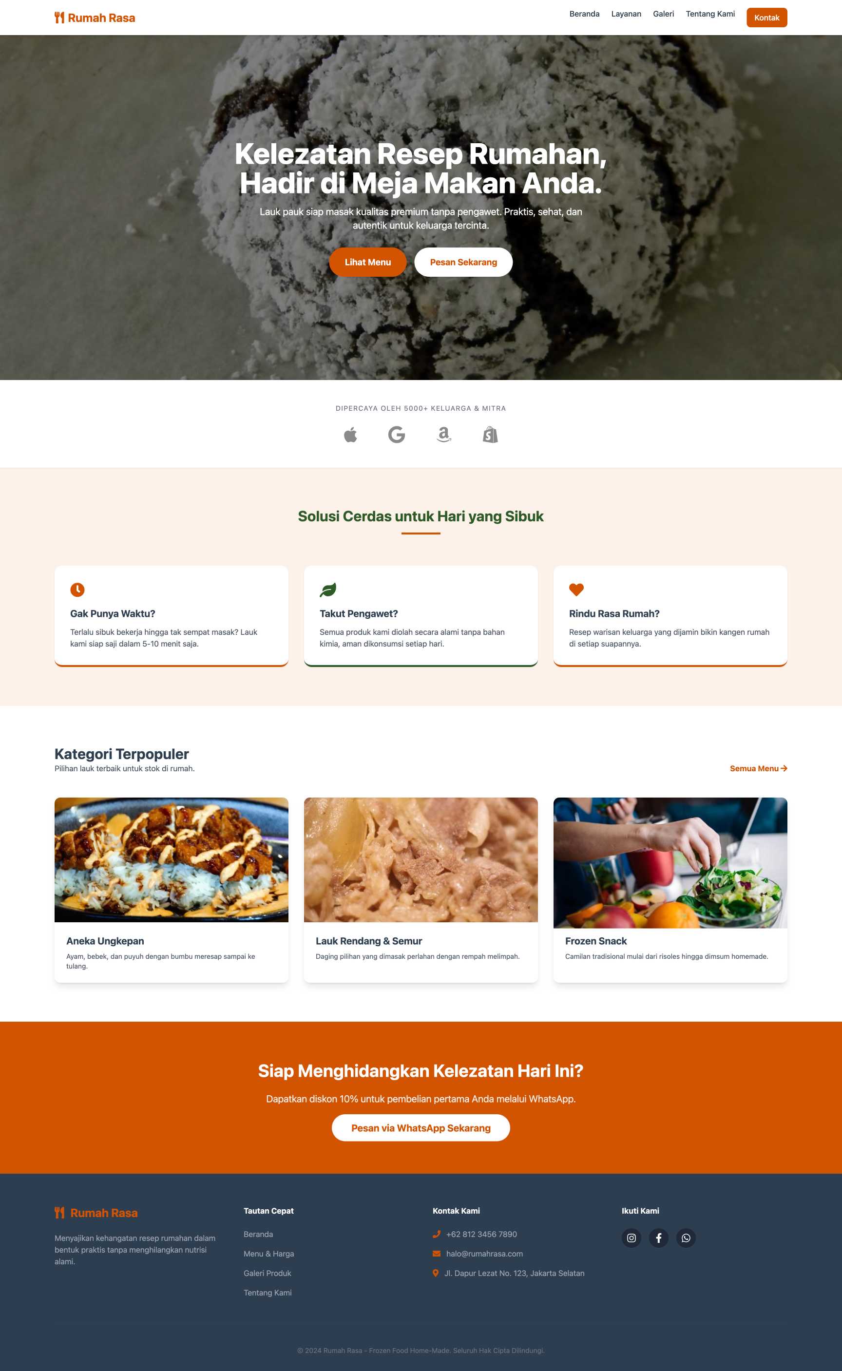 Frozen Food Home-Made | Home