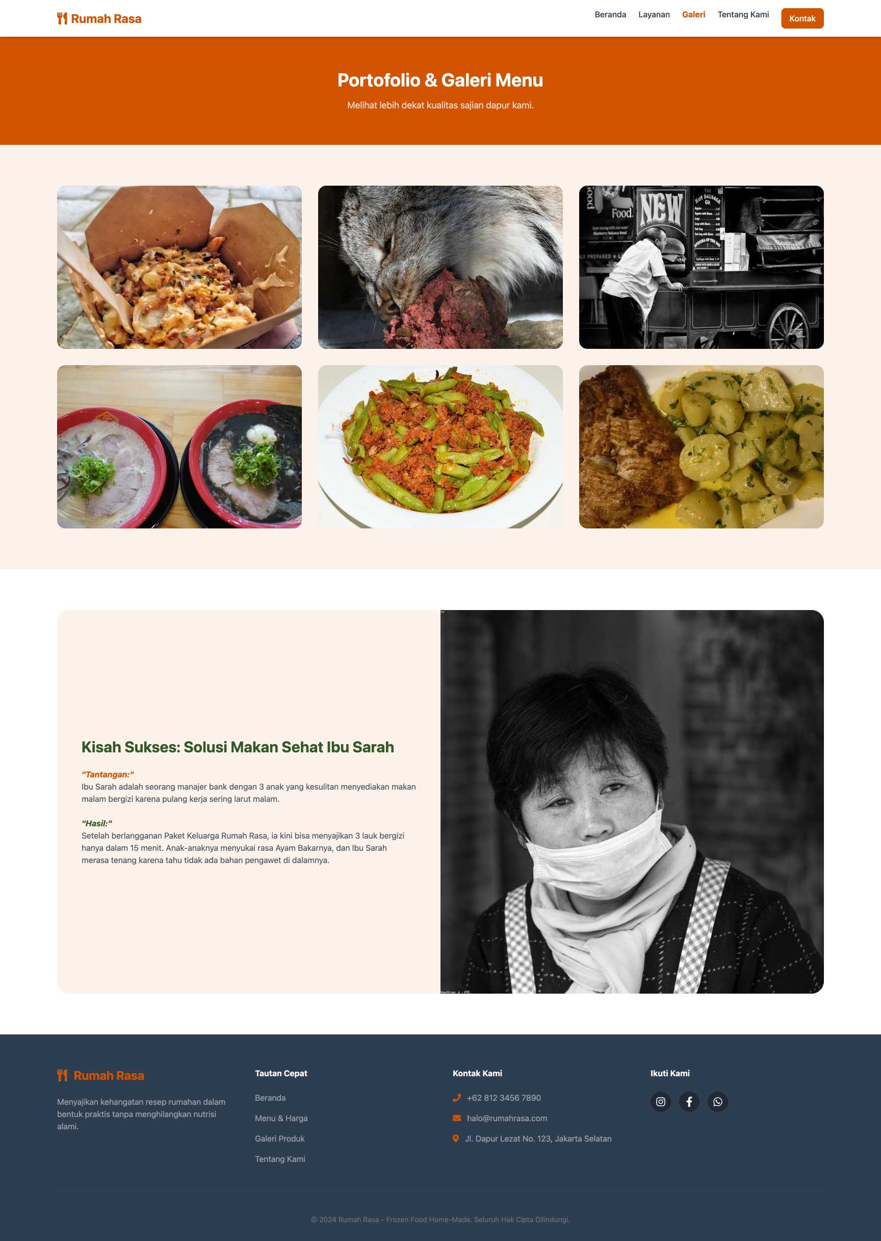 Frozen Food Home-Made | Portfolio